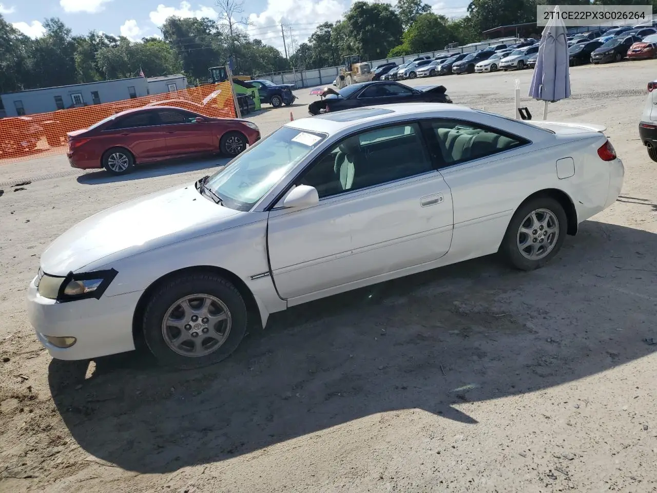 2003 Toyota Camry Solara Se VIN: 2T1CE22PX3C026264 Lot: 61167065
