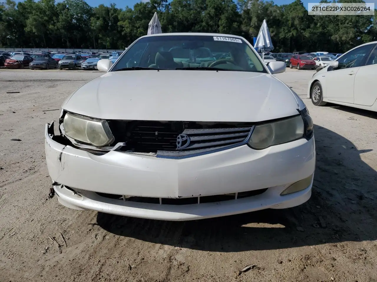 2003 Toyota Camry Solara Se VIN: 2T1CE22PX3C026264 Lot: 61167065