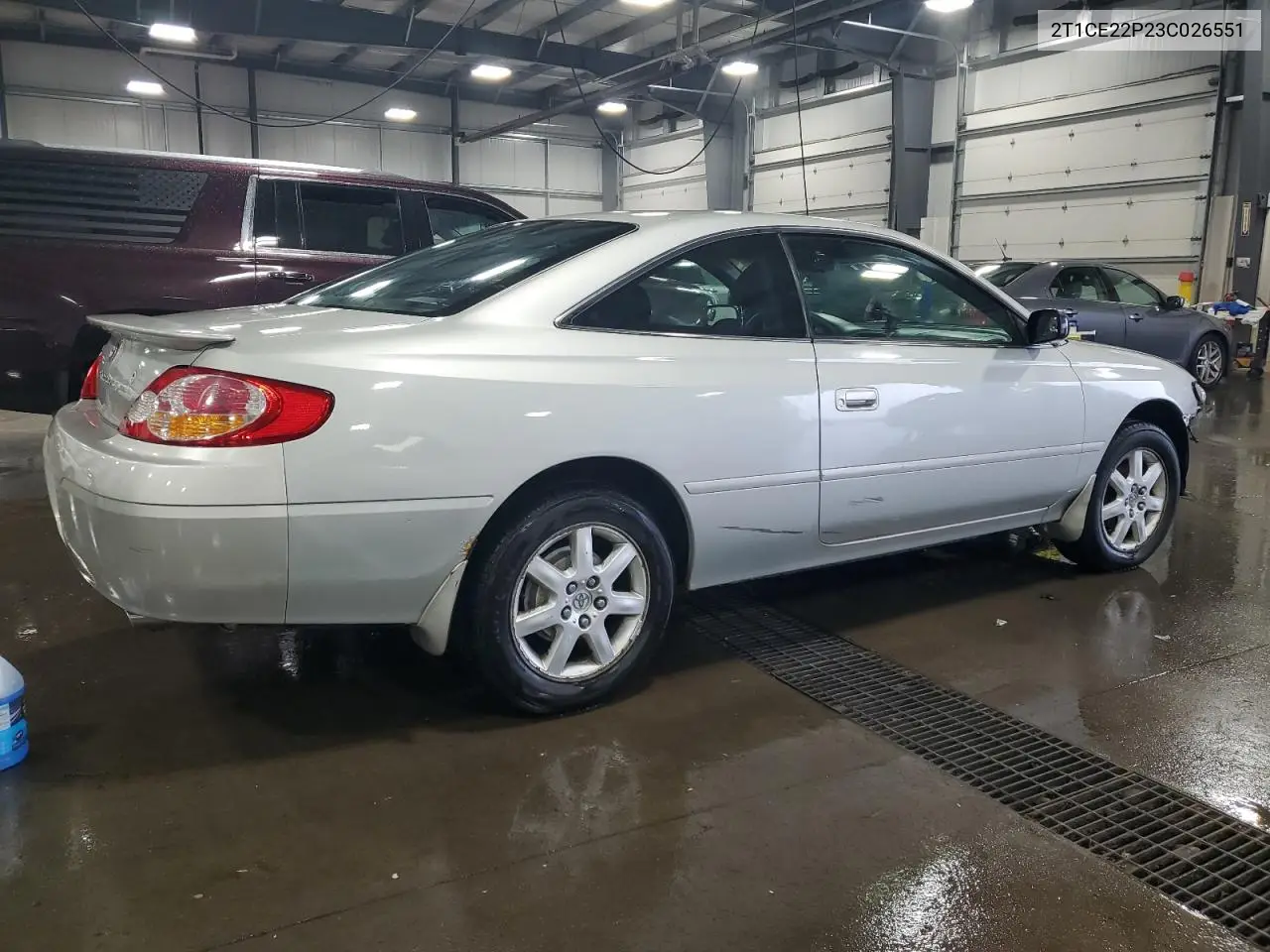2003 Toyota Camry Solara Se VIN: 2T1CE22P23C026551 Lot: 62579185