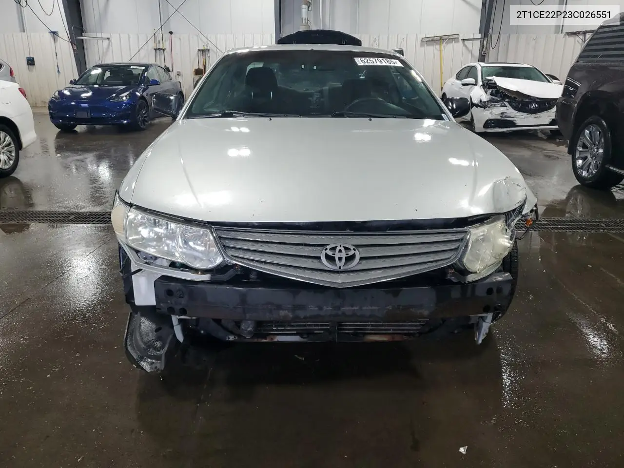2003 Toyota Camry Solara Se VIN: 2T1CE22P23C026551 Lot: 62579185