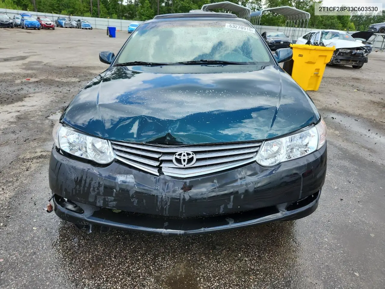 2003 Toyota Camry Solara Se VIN: 2T1CF28P33C603530 Lot: 63270915