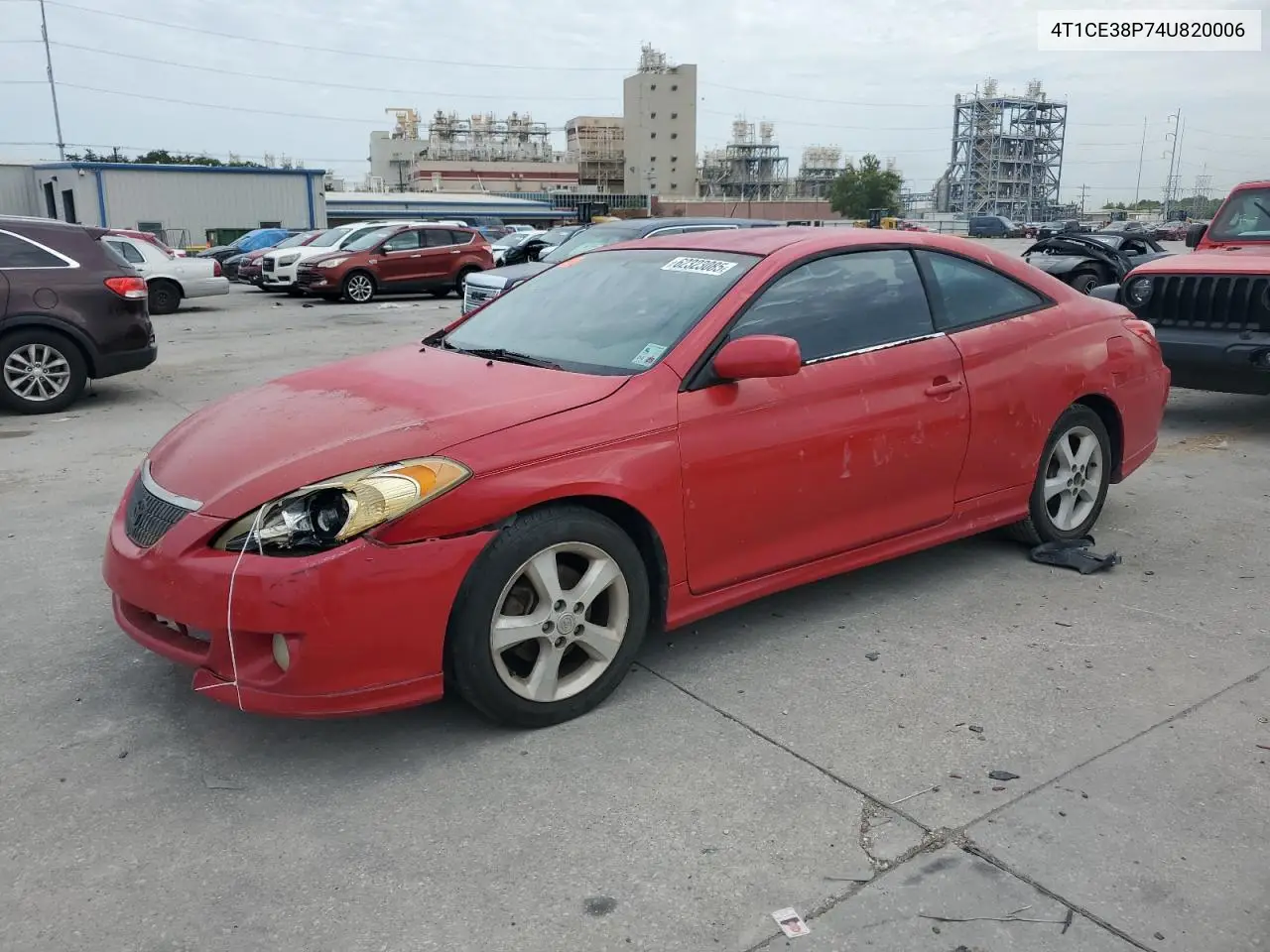 2004 Toyota Camry Solara Se VIN: 4T1CE38P74U820006 Lot: 62323085