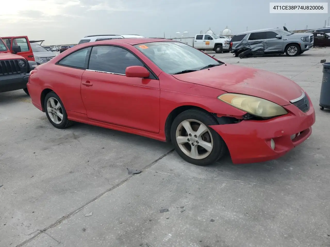 2004 Toyota Camry Solara Se VIN: 4T1CE38P74U820006 Lot: 62323085