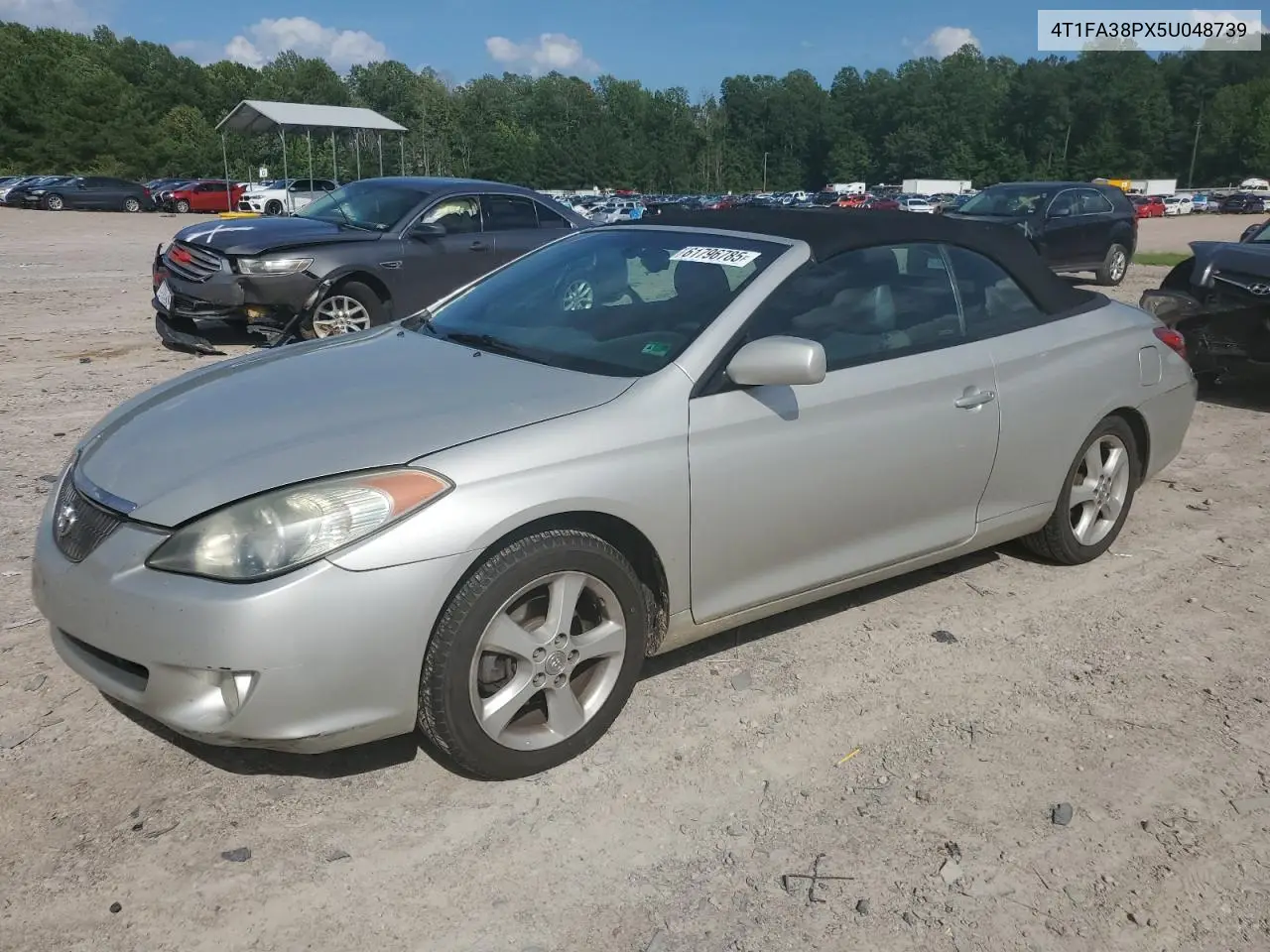 2005 Toyota Camry Solara Se VIN: 4T1FA38PX5U048739 Lot: 61796785