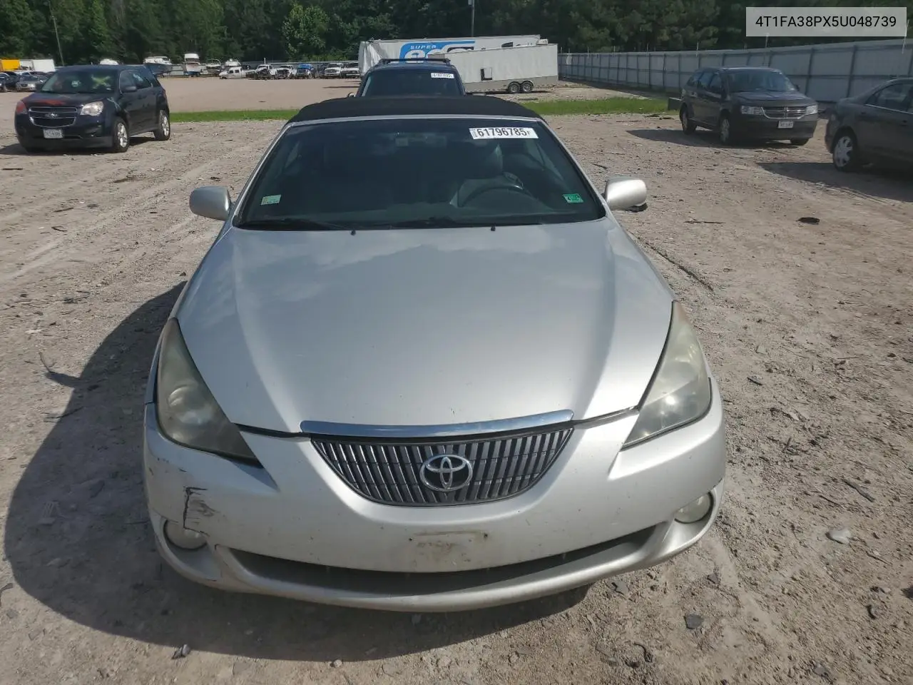 2005 Toyota Camry Solara Se VIN: 4T1FA38PX5U048739 Lot: 61796785