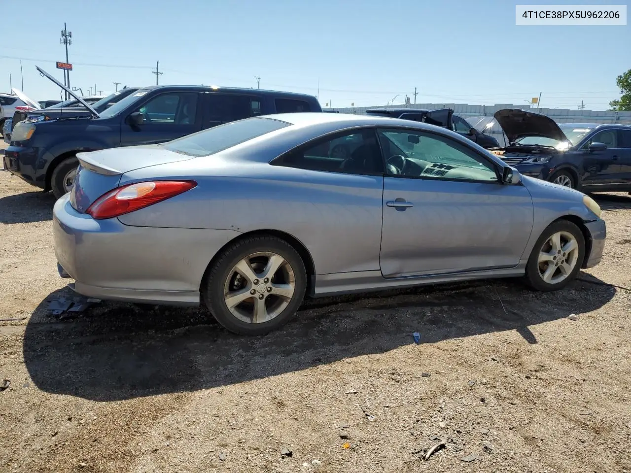 2005 Toyota Camry Solara Se VIN: 4T1CE38PX5U962206 Lot: 62611715