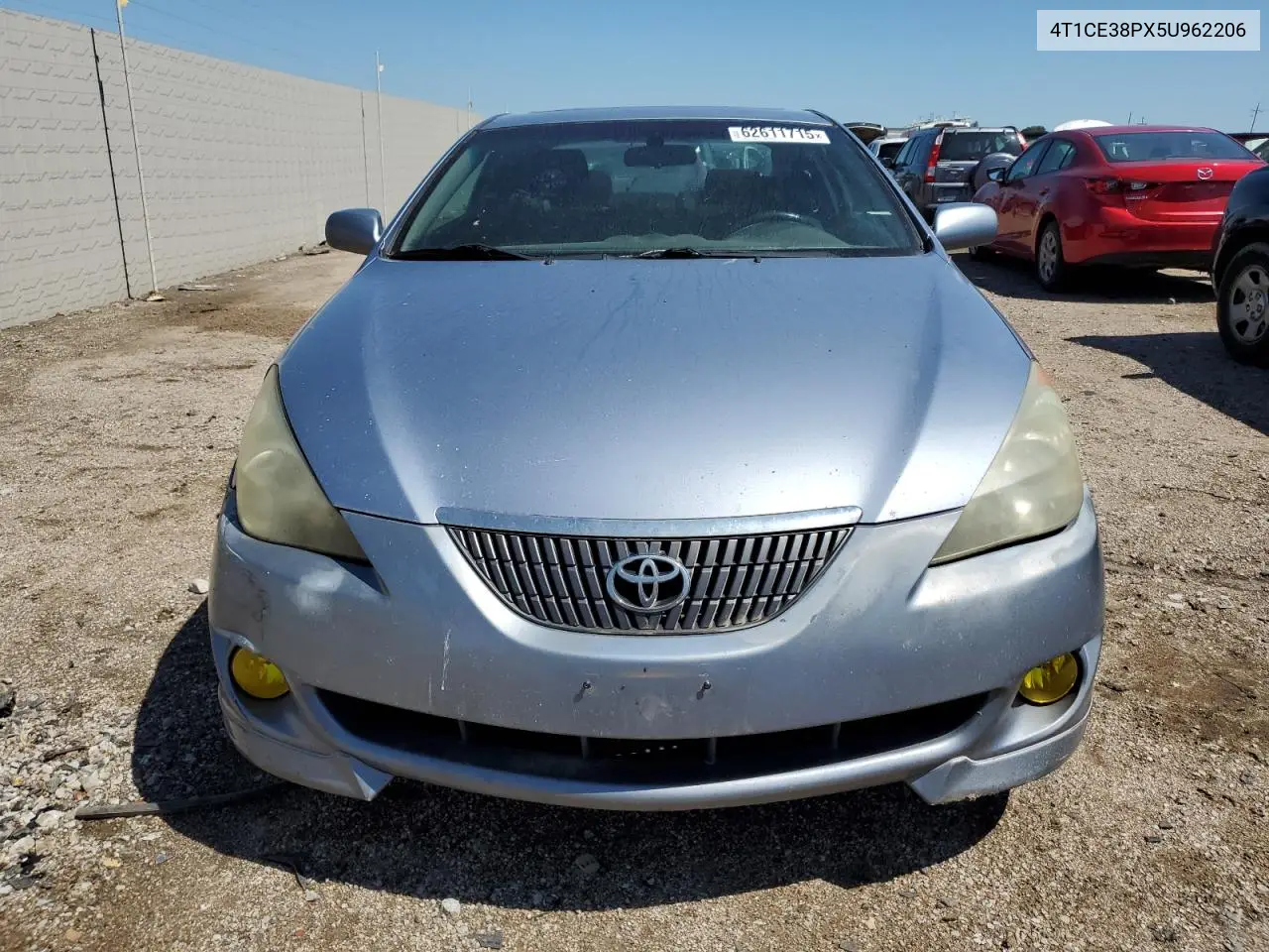 2005 Toyota Camry Solara Se VIN: 4T1CE38PX5U962206 Lot: 62611715