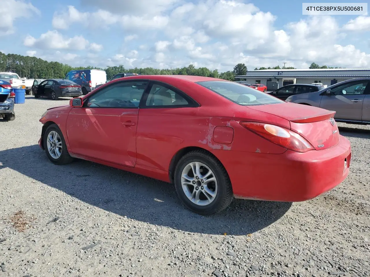 2005 Toyota Camry Solara Se VIN: 4T1CE38PX5U500681 Lot: 62745705
