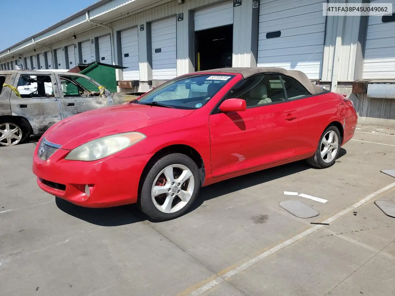 2005 Toyota Camry Solara Se VIN: 4T1FA38P45U049062 Lot: 63703615