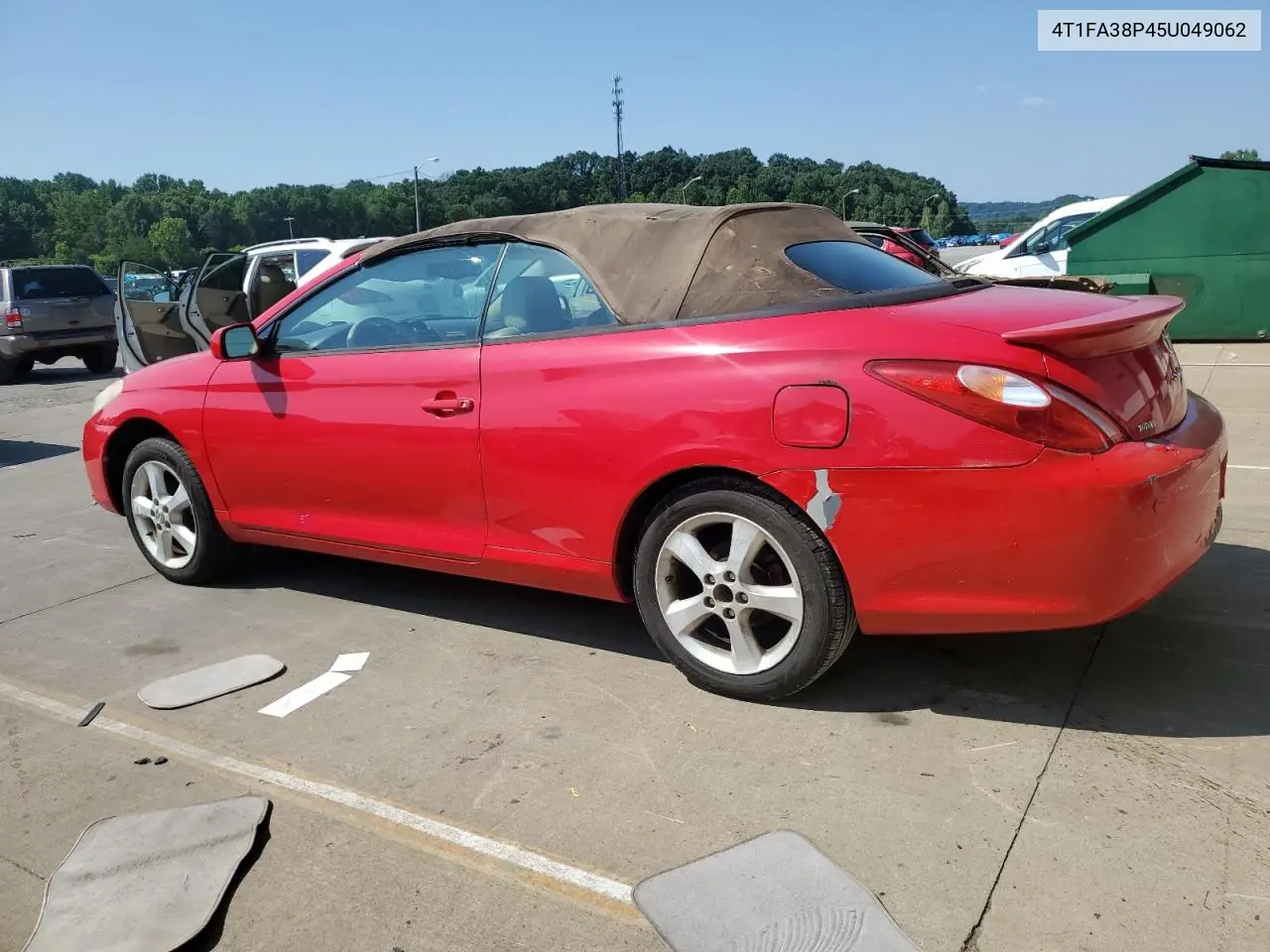 2005 Toyota Camry Solara Se VIN: 4T1FA38P45U049062 Lot: 63703615