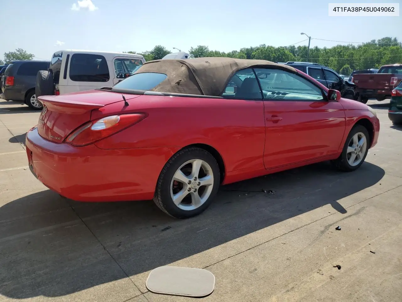2005 Toyota Camry Solara Se VIN: 4T1FA38P45U049062 Lot: 63703615