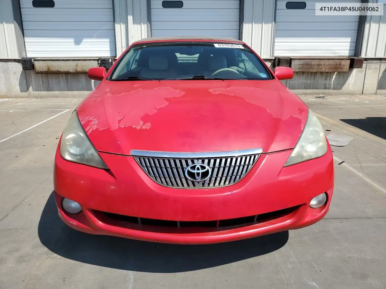 2005 Toyota Camry Solara Se VIN: 4T1FA38P45U049062 Lot: 63703615