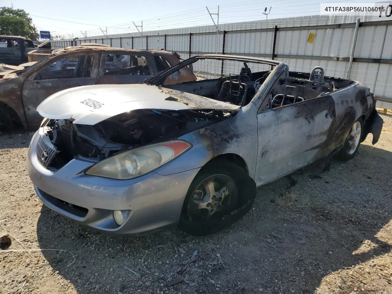 2006 Toyota Camry Solara Se VIN: 4T1FA38P56U106015 Lot: 62425945