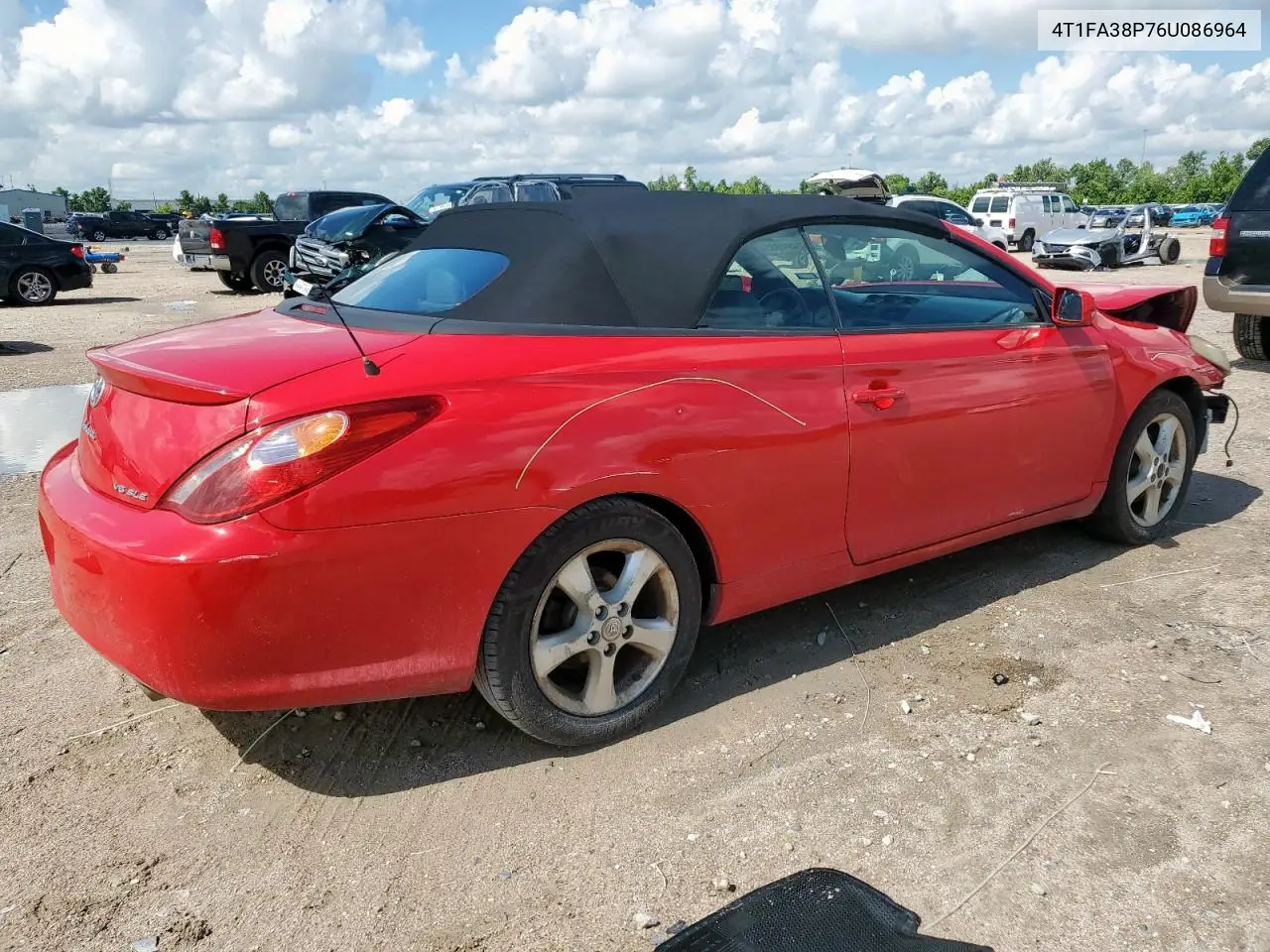 2006 Toyota Camry Solara Se VIN: 4T1FA38P76U086964 Lot: 62494985