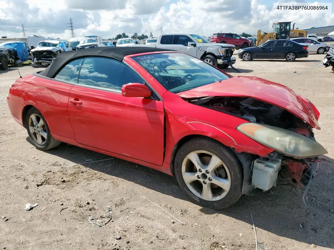 2006 Toyota Camry Solara Se VIN: 4T1FA38P76U086964 Lot: 62494985