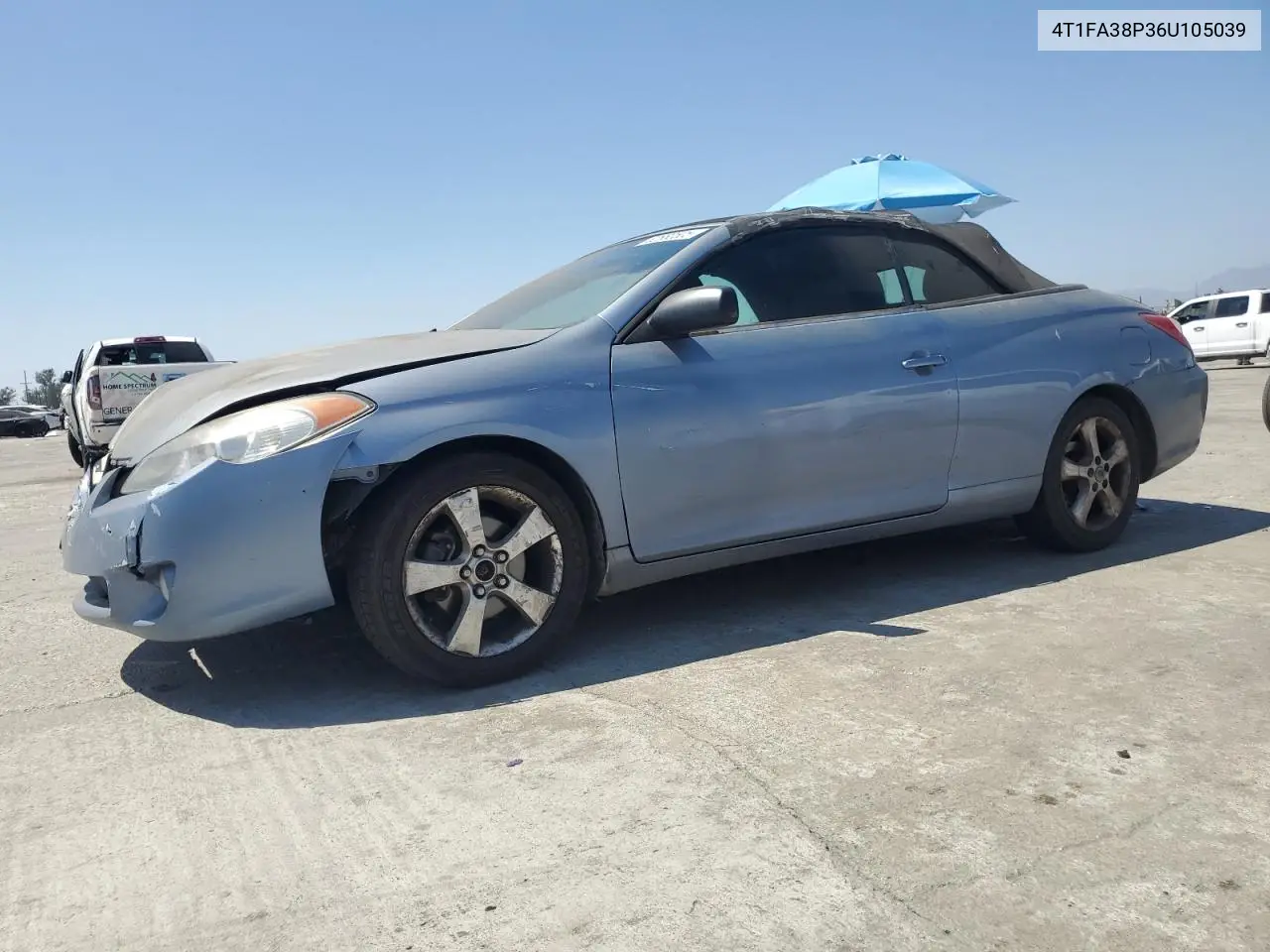 2006 Toyota Camry Solara Se VIN: 4T1FA38P36U105039 Lot: 62680505