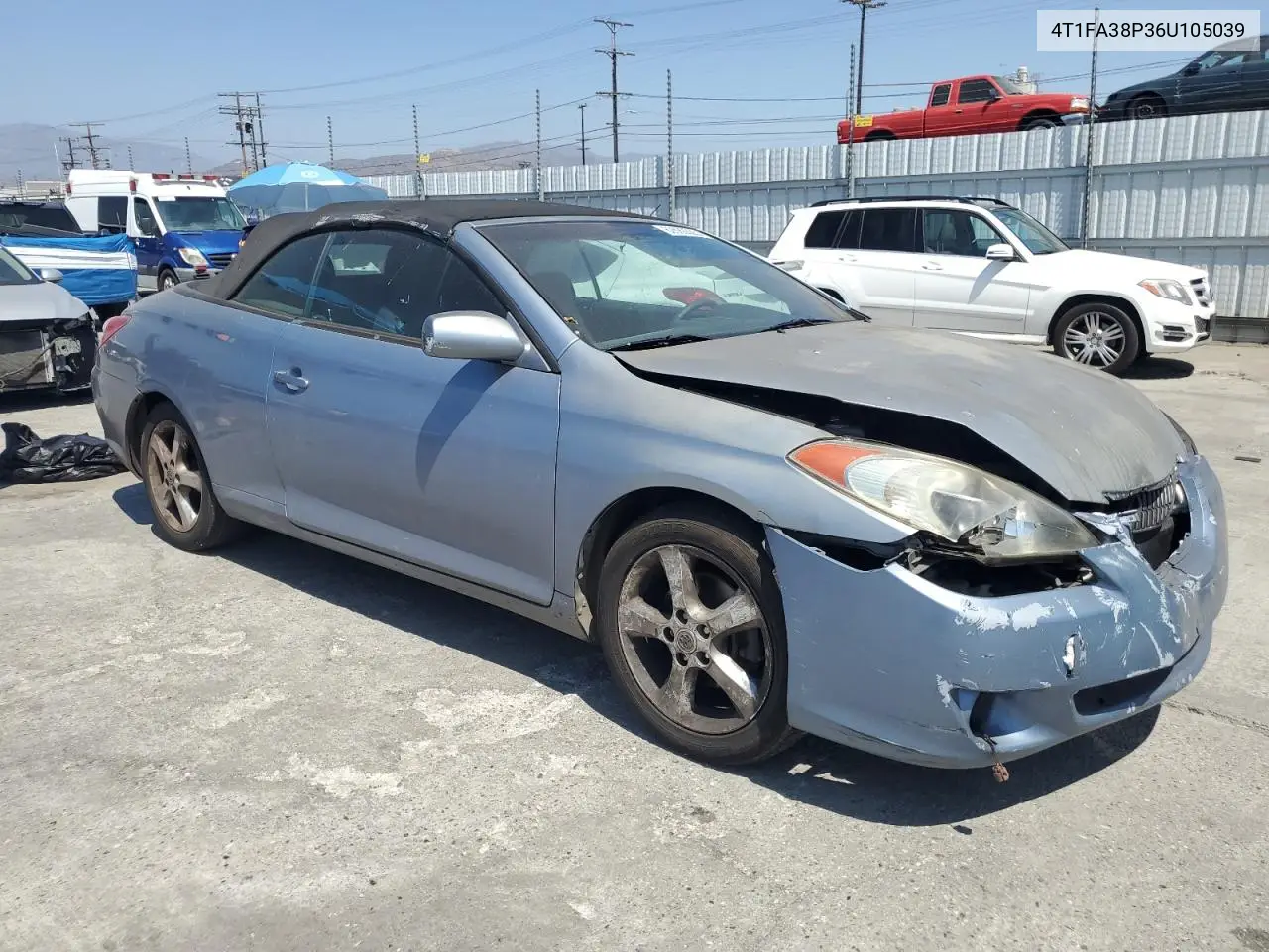 2006 Toyota Camry Solara Se VIN: 4T1FA38P36U105039 Lot: 62680505