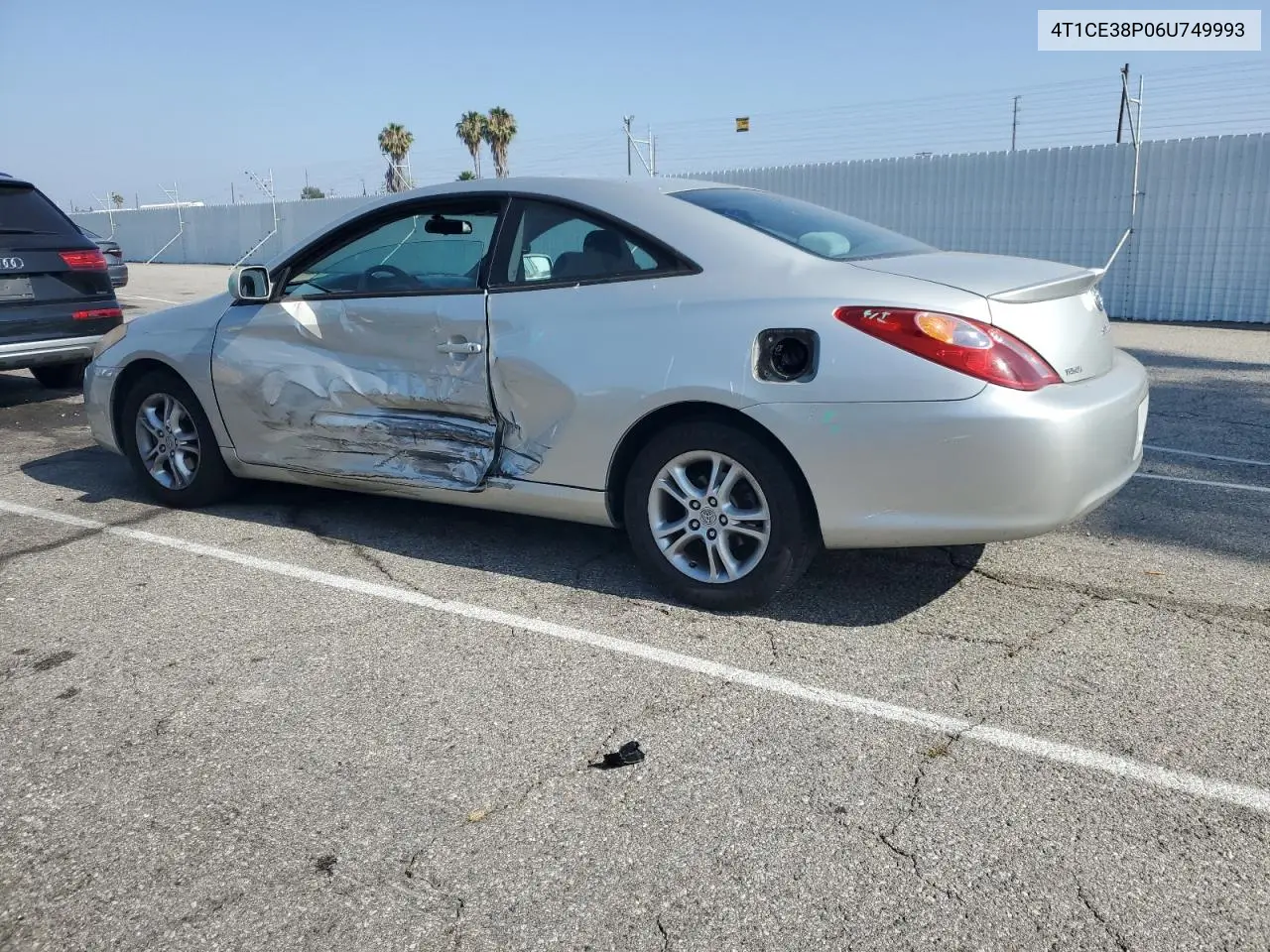 2006 Toyota Camry Solara Se VIN: 4T1CE38P06U749993 Lot: 62883415
