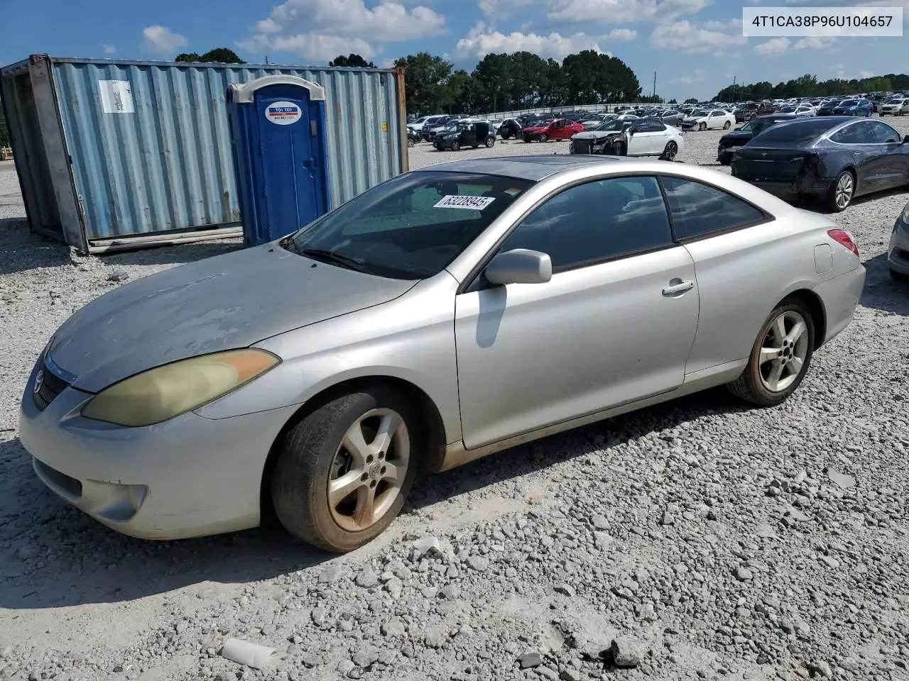 2006 Toyota Camry Solara Se VIN: 4T1CA38P96U104657 Lot: 63228945