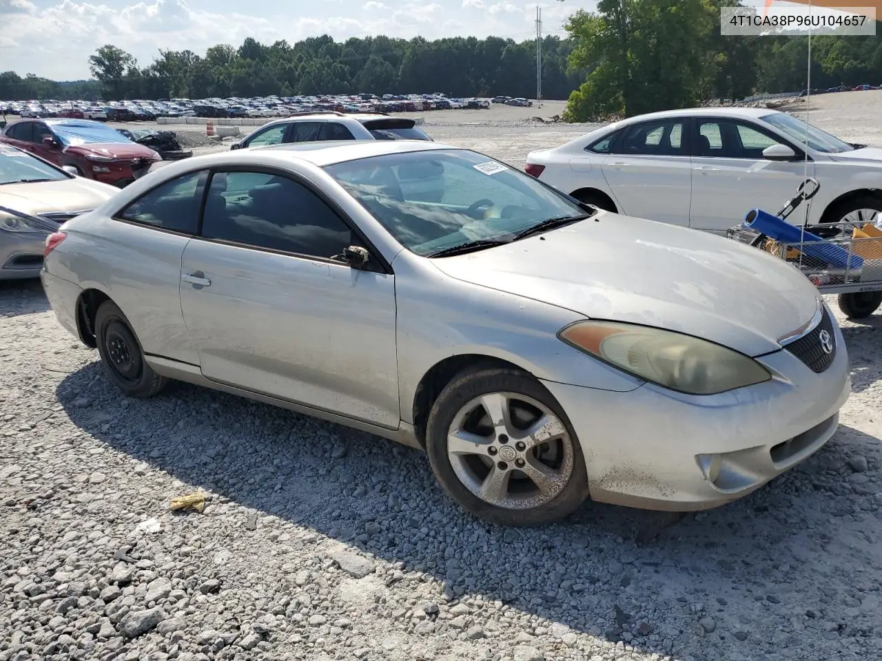 2006 Toyota Camry Solara Se VIN: 4T1CA38P96U104657 Lot: 63228945