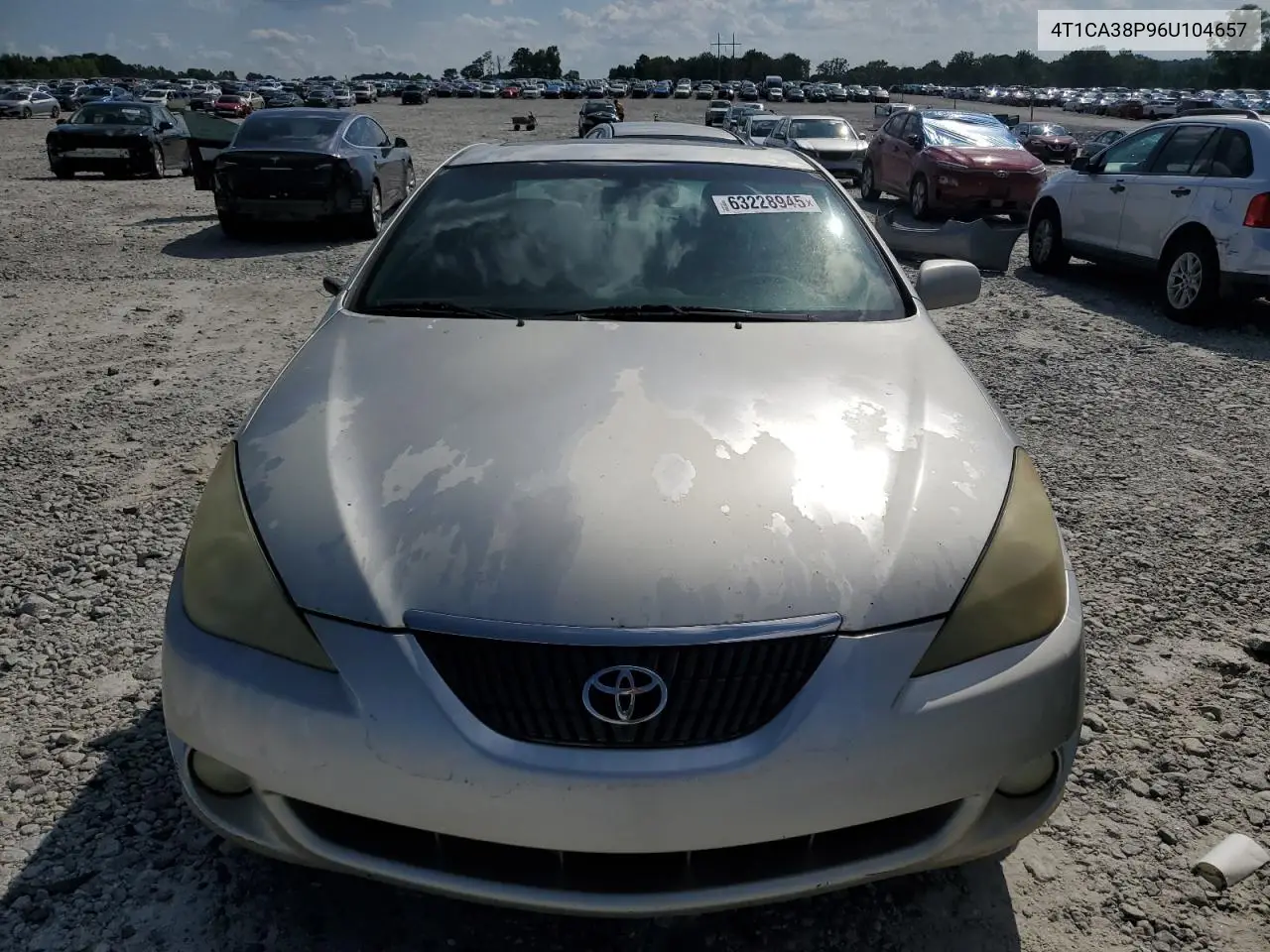 2006 Toyota Camry Solara Se VIN: 4T1CA38P96U104657 Lot: 63228945