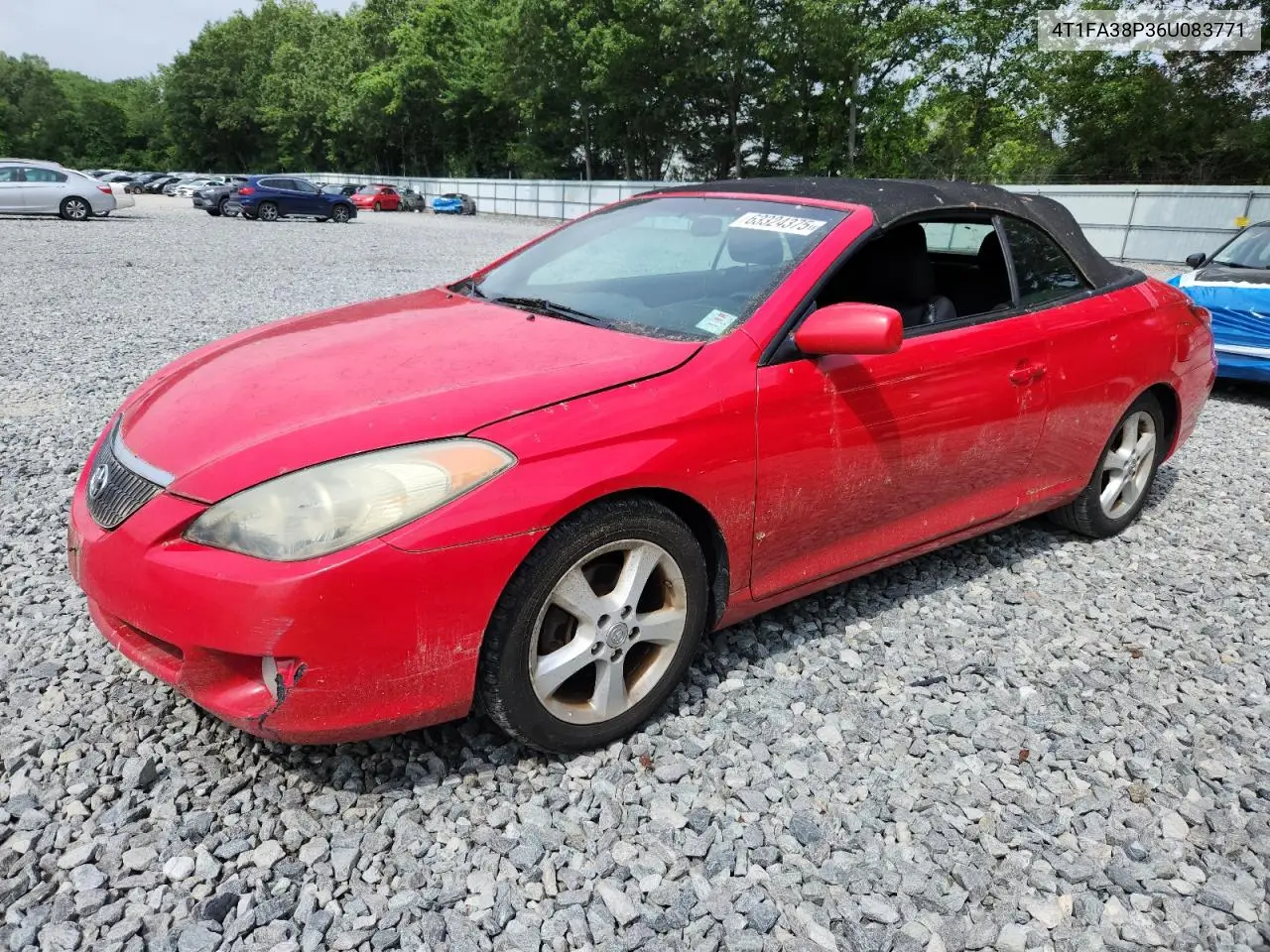 2006 Toyota Camry Solara Se VIN: 4T1FA38P36U083771 Lot: 63324375
