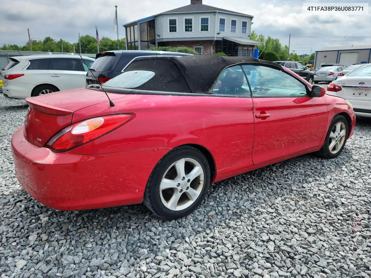2006 Toyota Camry Solara Se VIN: 4T1FA38P36U083771 Lot: 63324375