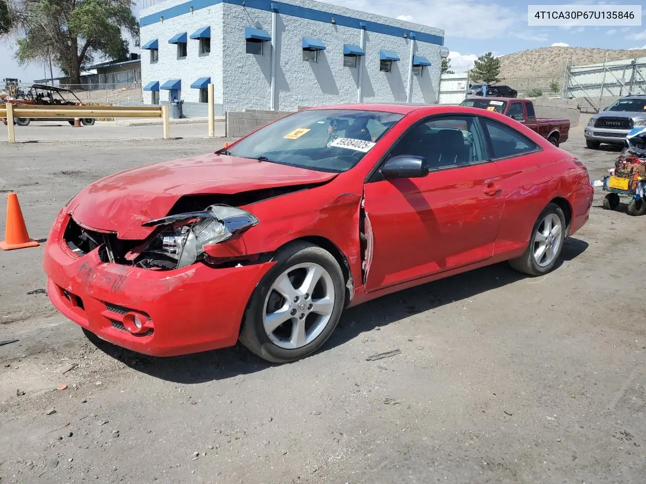 2007 Toyota Camry Solara Se VIN: 4T1CA30P67U135846 Lot: 59384025
