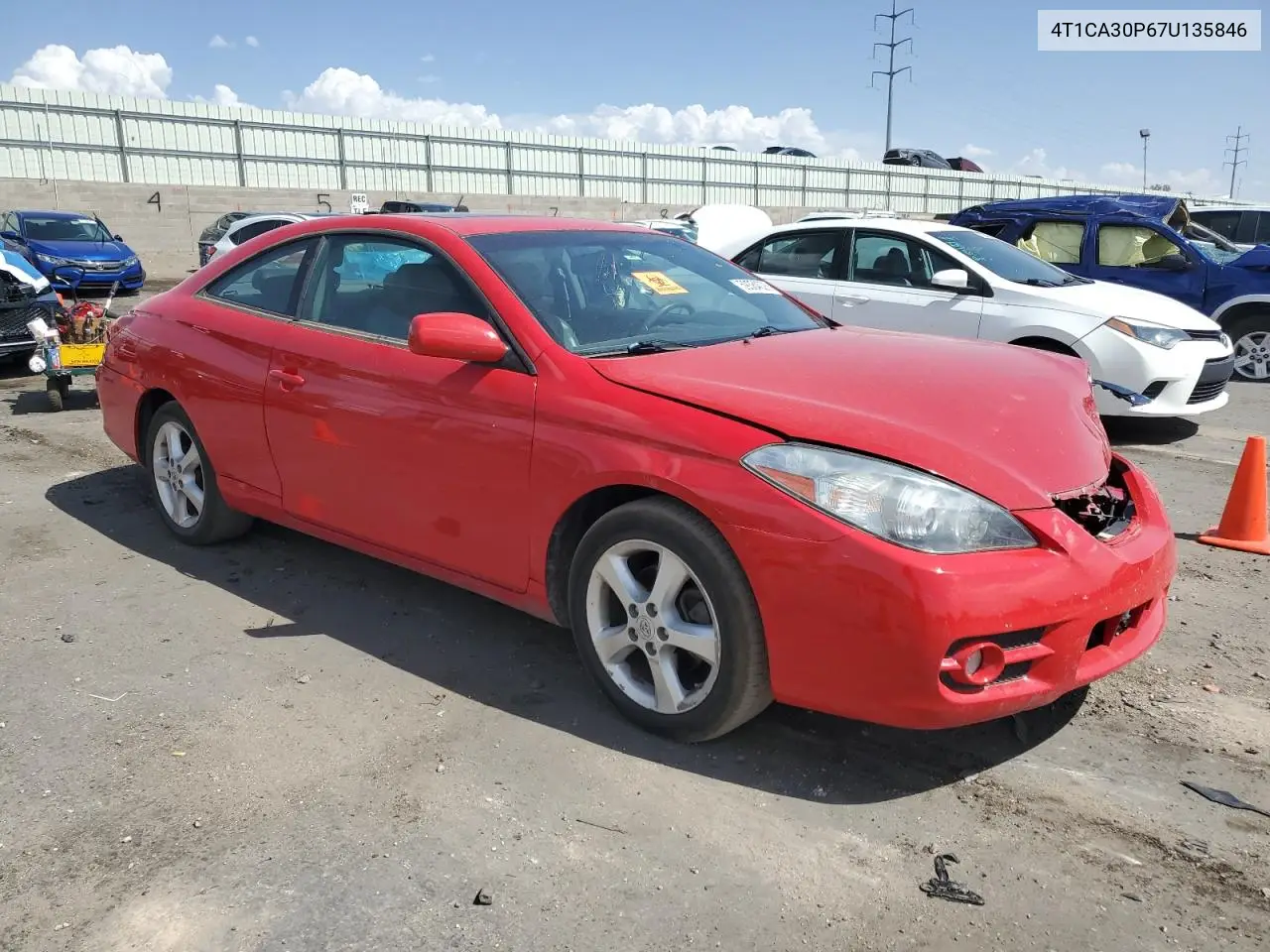 2007 Toyota Camry Solara Se VIN: 4T1CA30P67U135846 Lot: 59384025