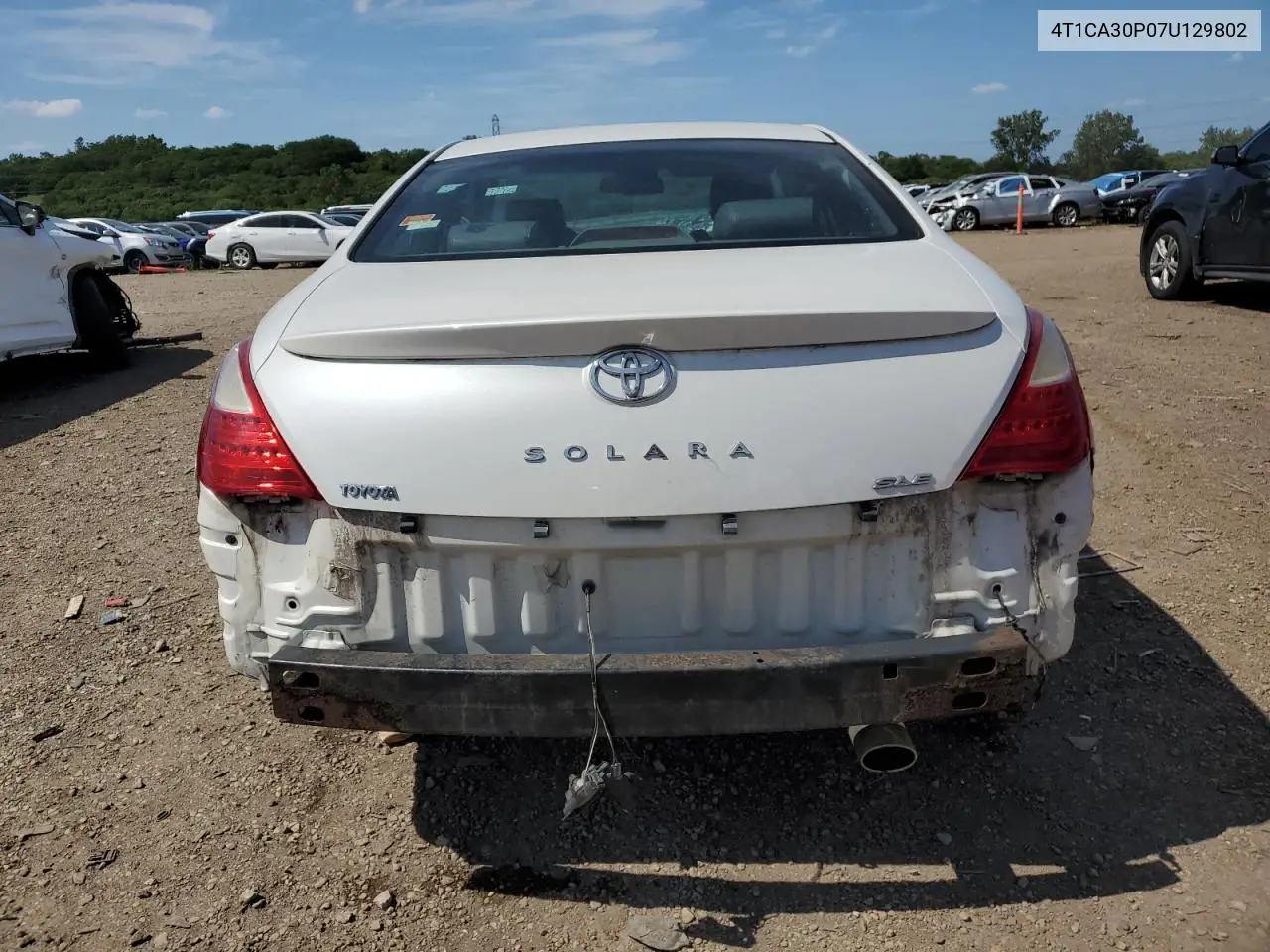 2007 Toyota Camry Solara Se VIN: 4T1CA30P07U129802 Lot: 62103465
