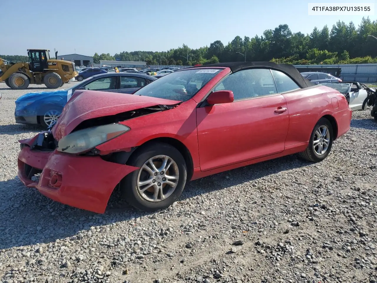 2007 Toyota Camry Solara Se VIN: 4T1FA38PX7U135155 Lot: 62121215