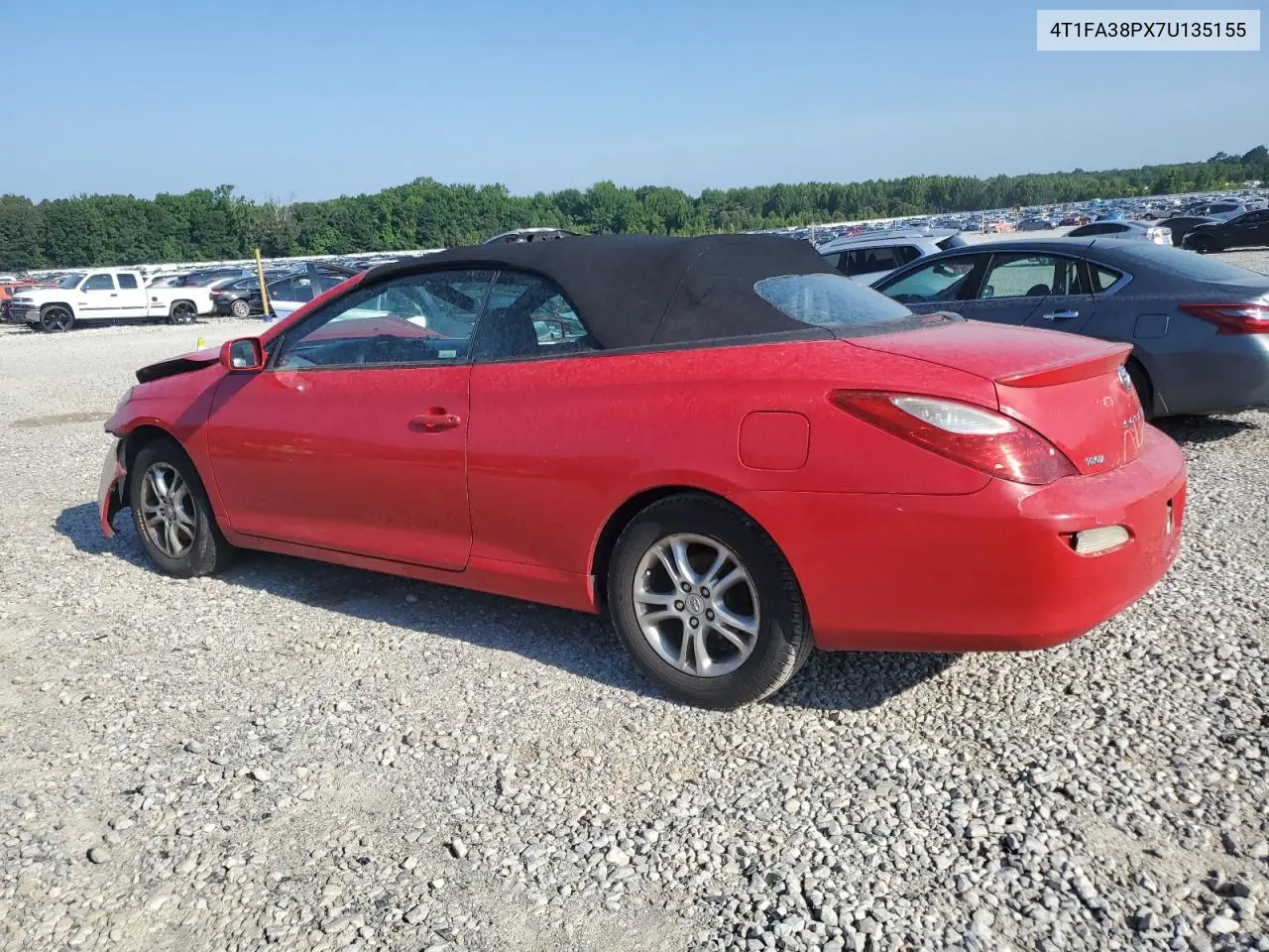 2007 Toyota Camry Solara Se VIN: 4T1FA38PX7U135155 Lot: 62121215