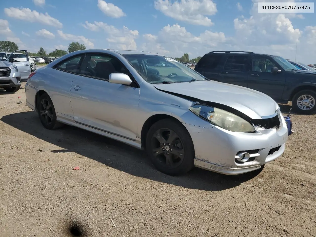 2007 Toyota Camry Solara Se VIN: 4T1CE30P07U757475 Lot: 62348565