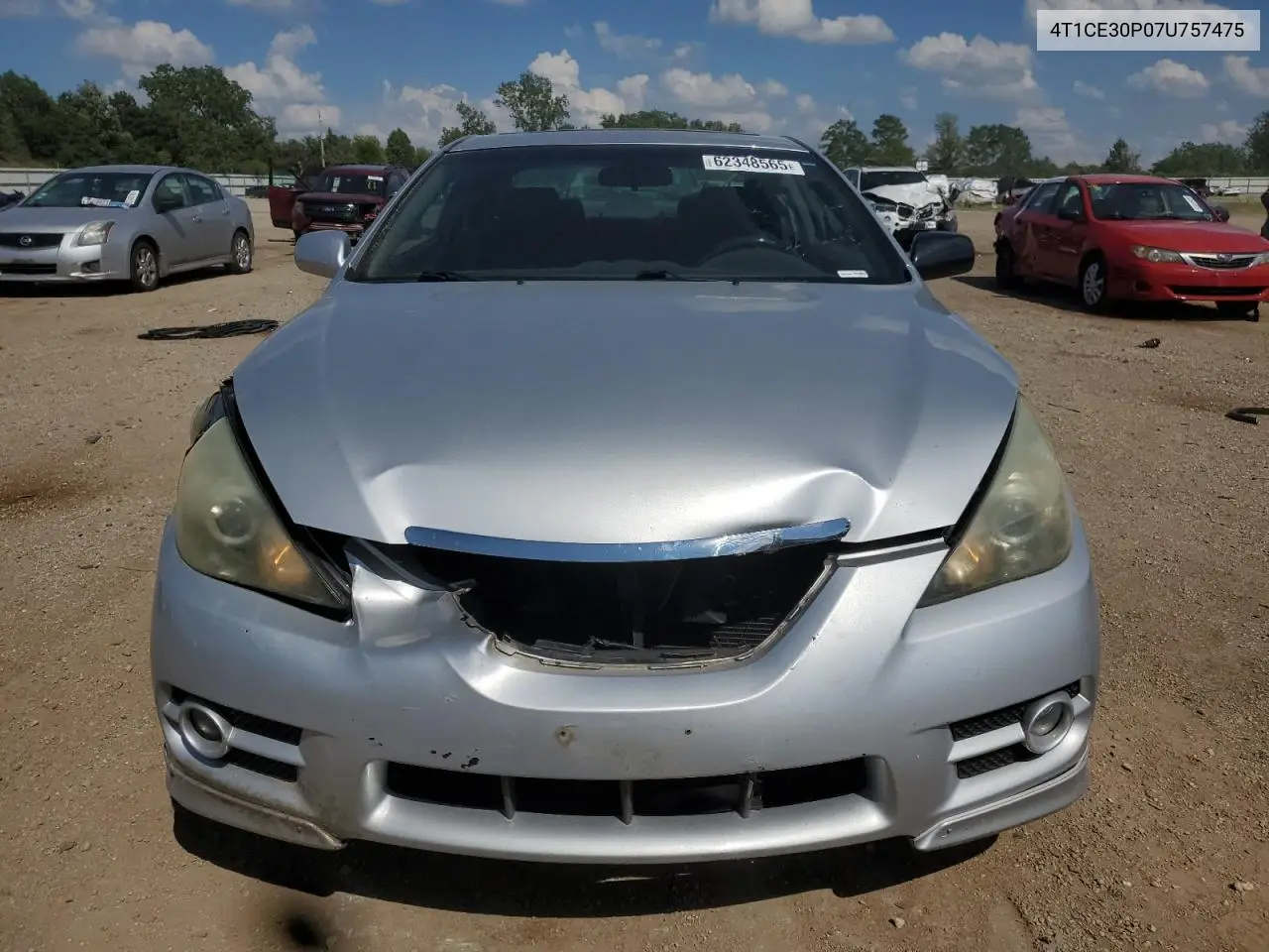 2007 Toyota Camry Solara Se VIN: 4T1CE30P07U757475 Lot: 62348565