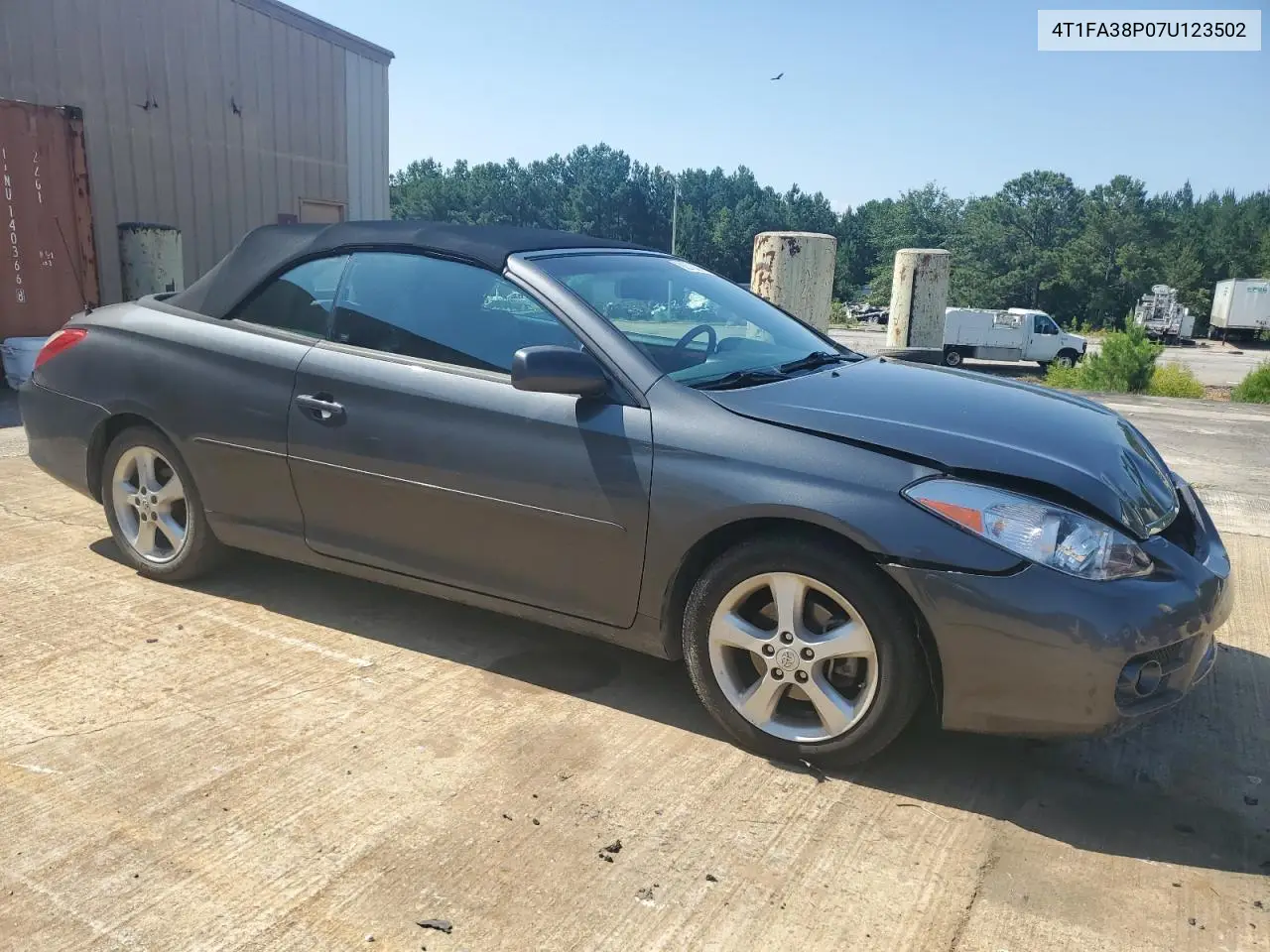 2007 Toyota Camry Solara Se VIN: 4T1FA38P07U123502 Lot: 62375665
