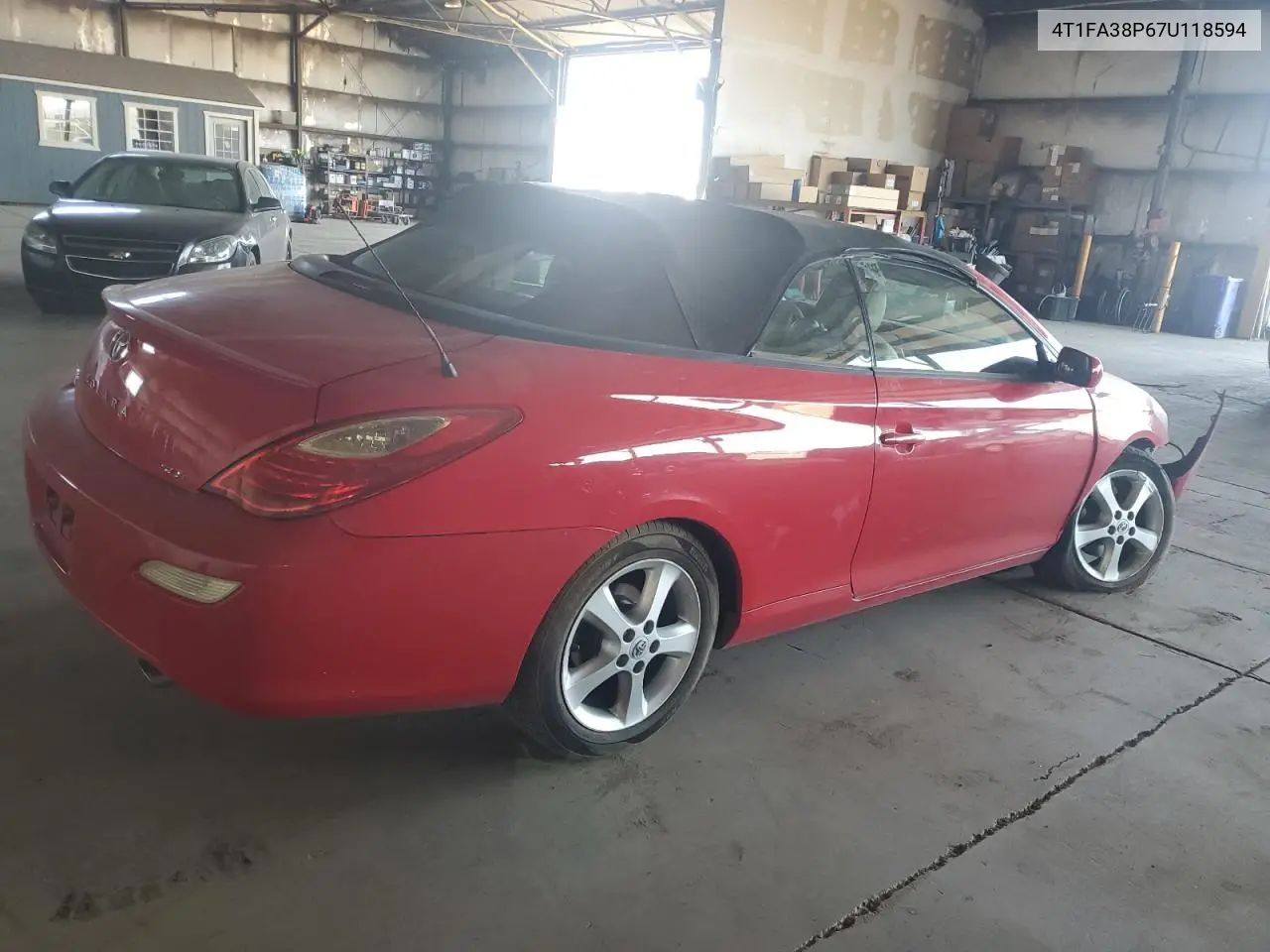 2007 Toyota Camry Solara Se VIN: 4T1FA38P67U118594 Lot: 62927695