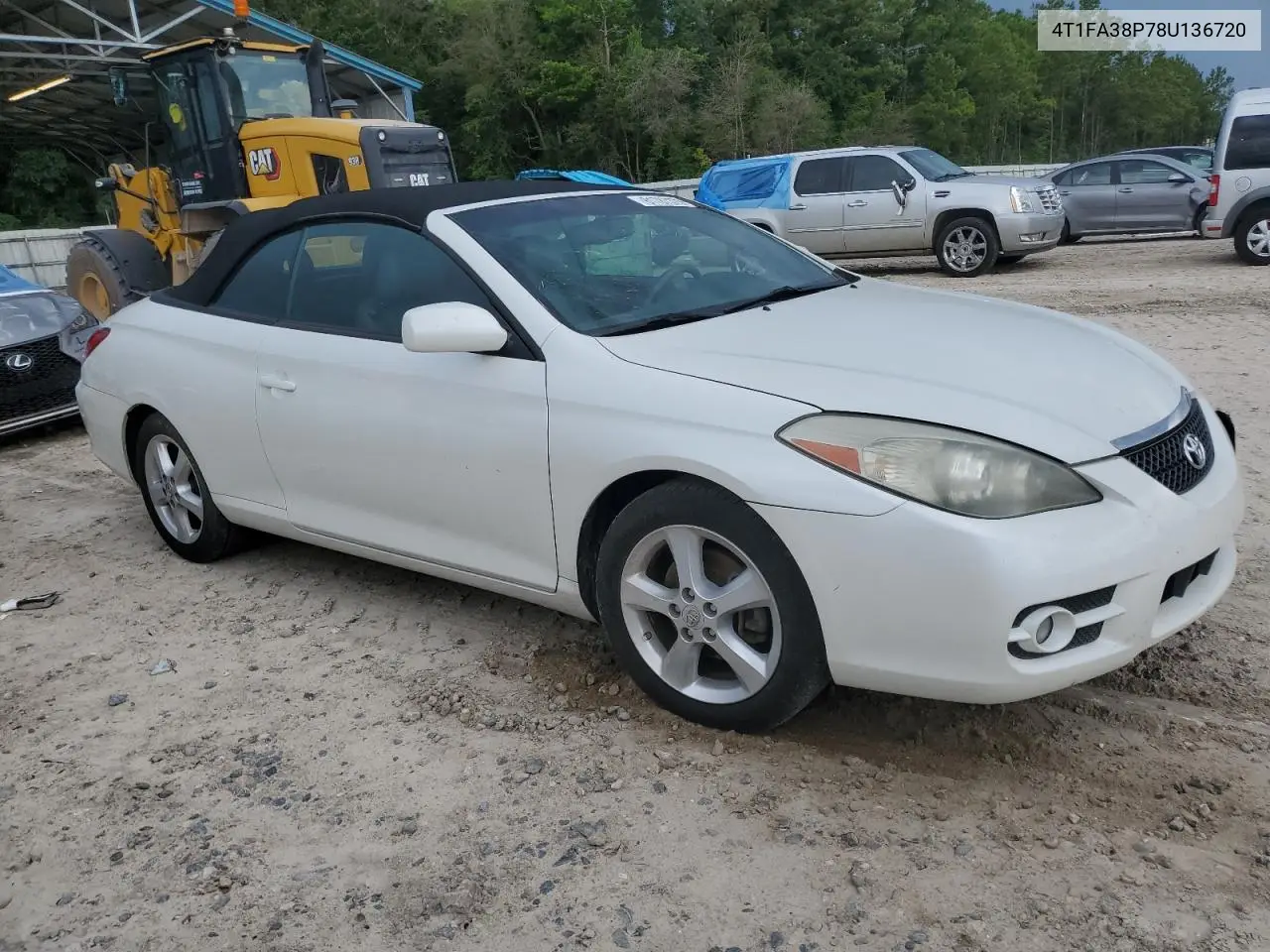 2008 Toyota Camry Solara Se VIN: 4T1FA38P78U136720 Lot: 61787375