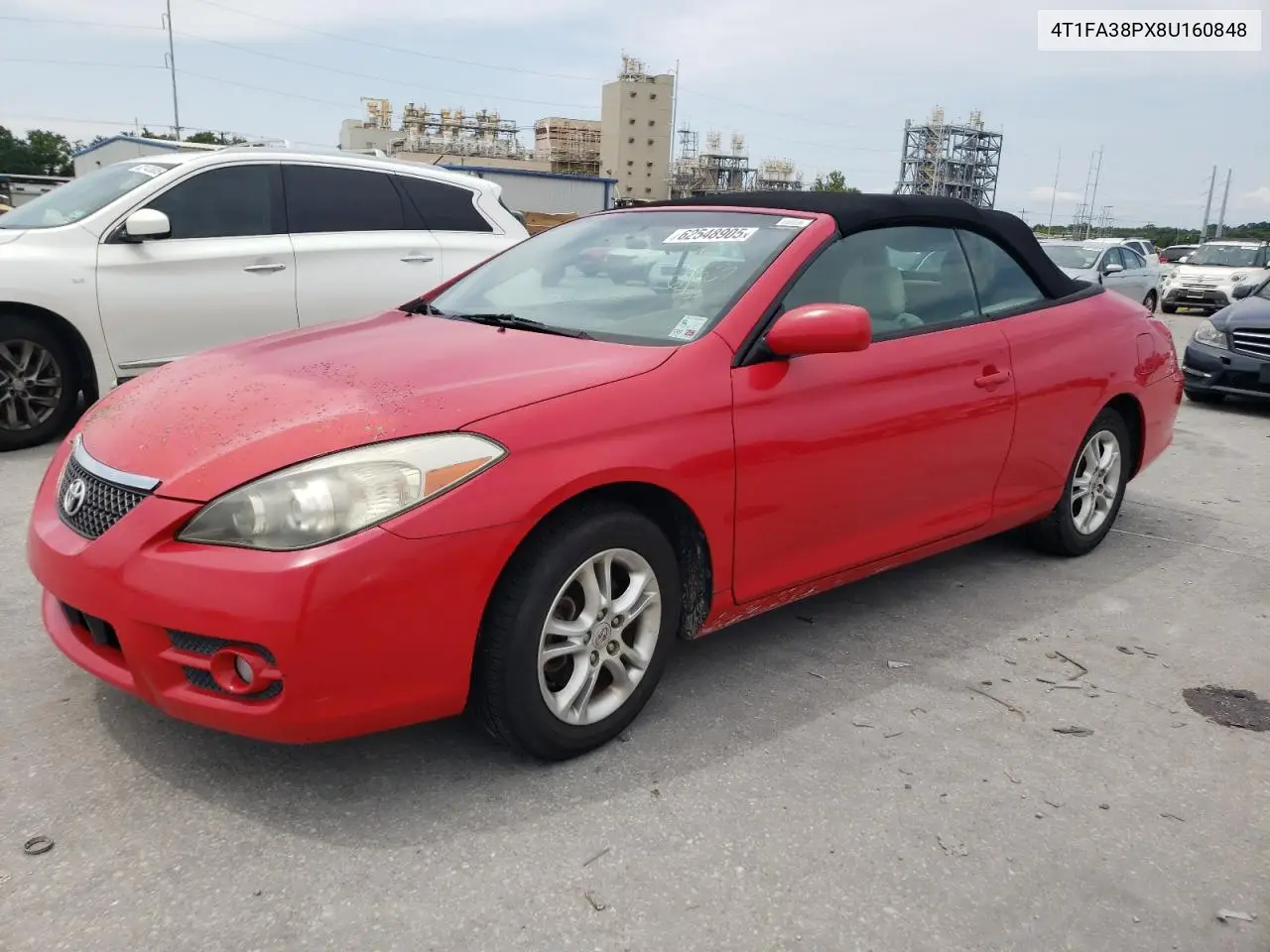 2008 Toyota Camry Solara Se VIN: 4T1FA38PX8U160848 Lot: 62548905