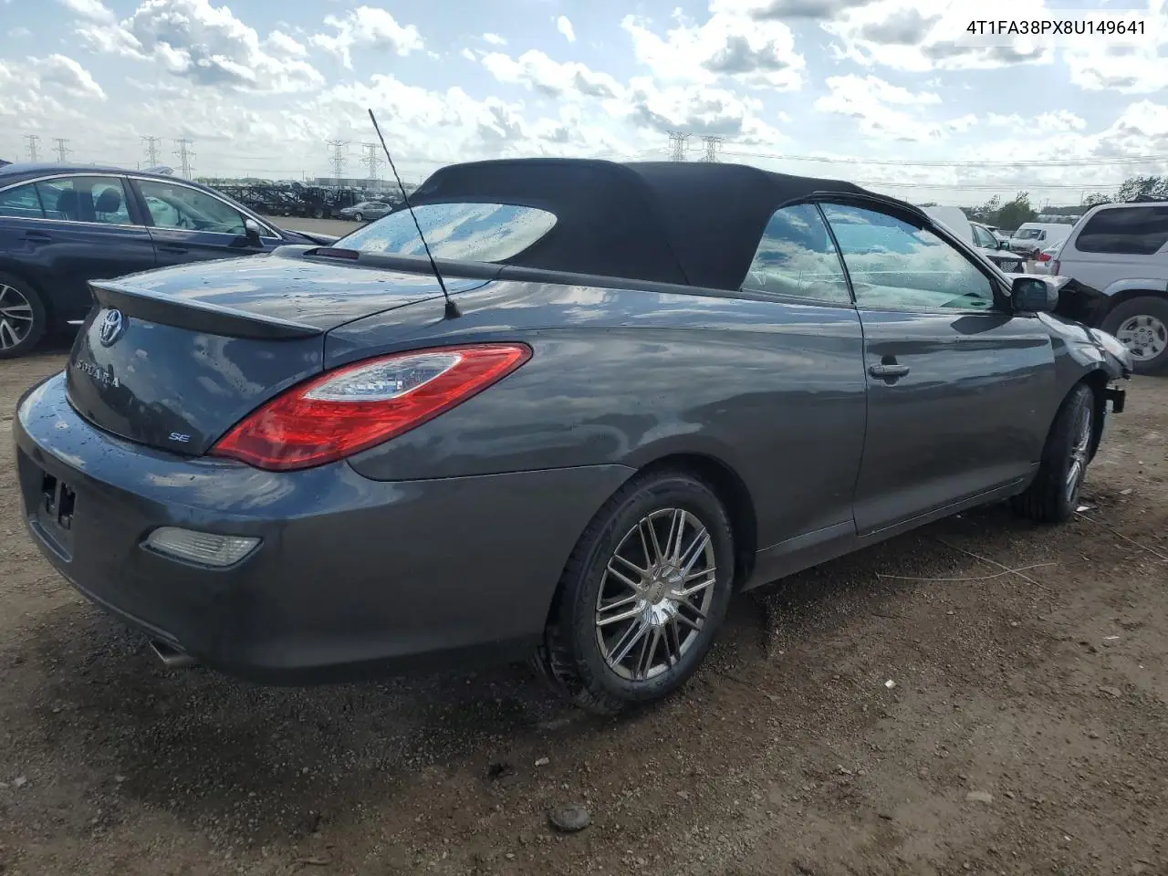 2008 Toyota Camry Solara Se VIN: 4T1FA38PX8U149641 Lot: 62723385
