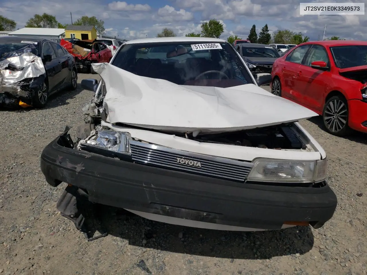 1989 Toyota Camry Dlx VIN: JT2SV21E0K3349573 Lot: 51115505