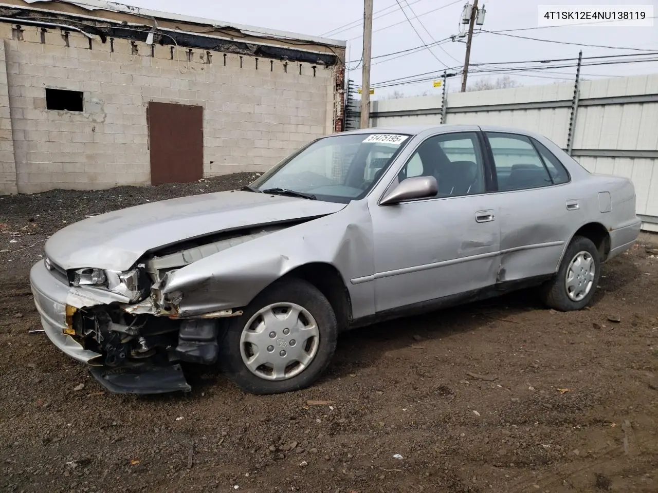 1992 Toyota Camry Le VIN: 4T1SK12E4NU138119 Lot: 51475195