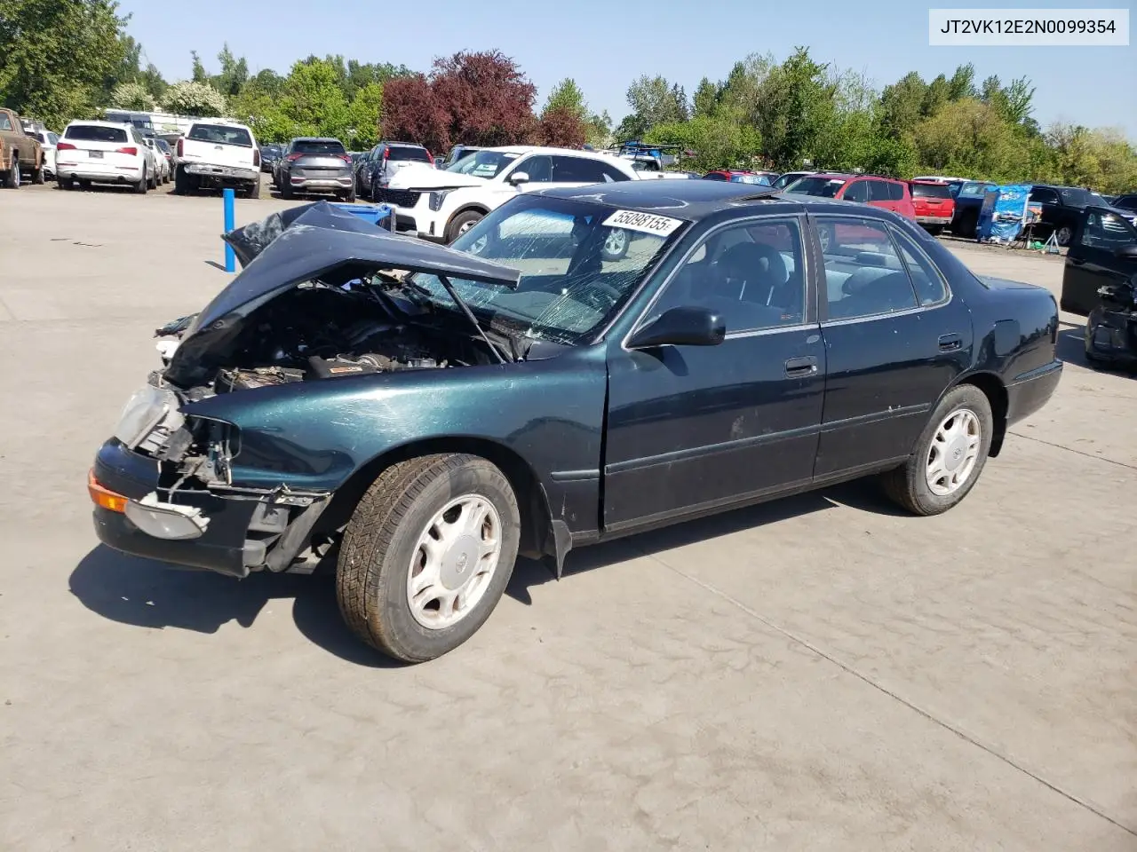 1992 Toyota Camry Le VIN: JT2VK12E2N0099354 Lot: 55098155
