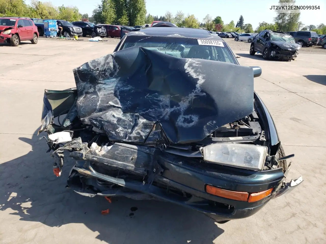 1992 Toyota Camry Le VIN: JT2VK12E2N0099354 Lot: 55098155