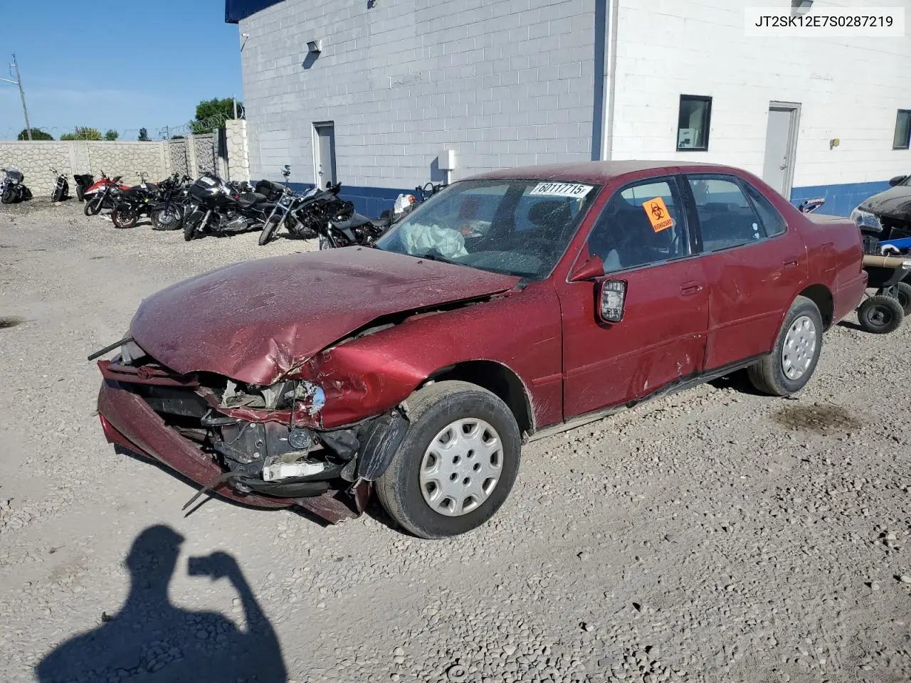1995 Toyota Camry Le VIN: JT2SK12E7S0287219 Lot: 60117715