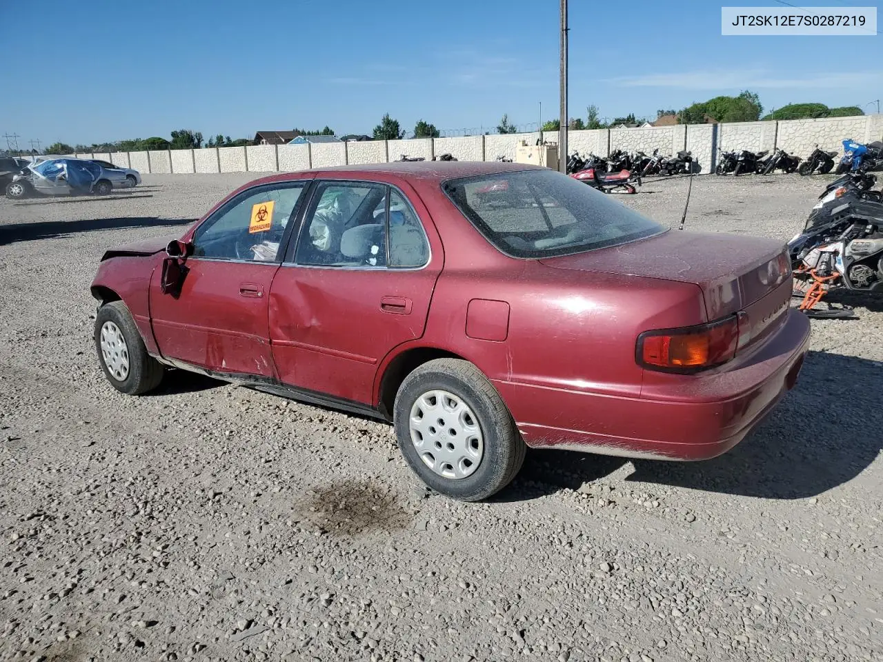 1995 Toyota Camry Le VIN: JT2SK12E7S0287219 Lot: 60117715