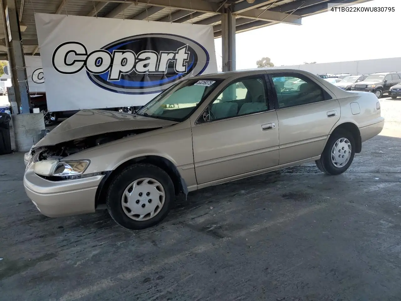 1998 Toyota Camry Ce VIN: 4T1BG22K0WU830795 Lot: 63259375