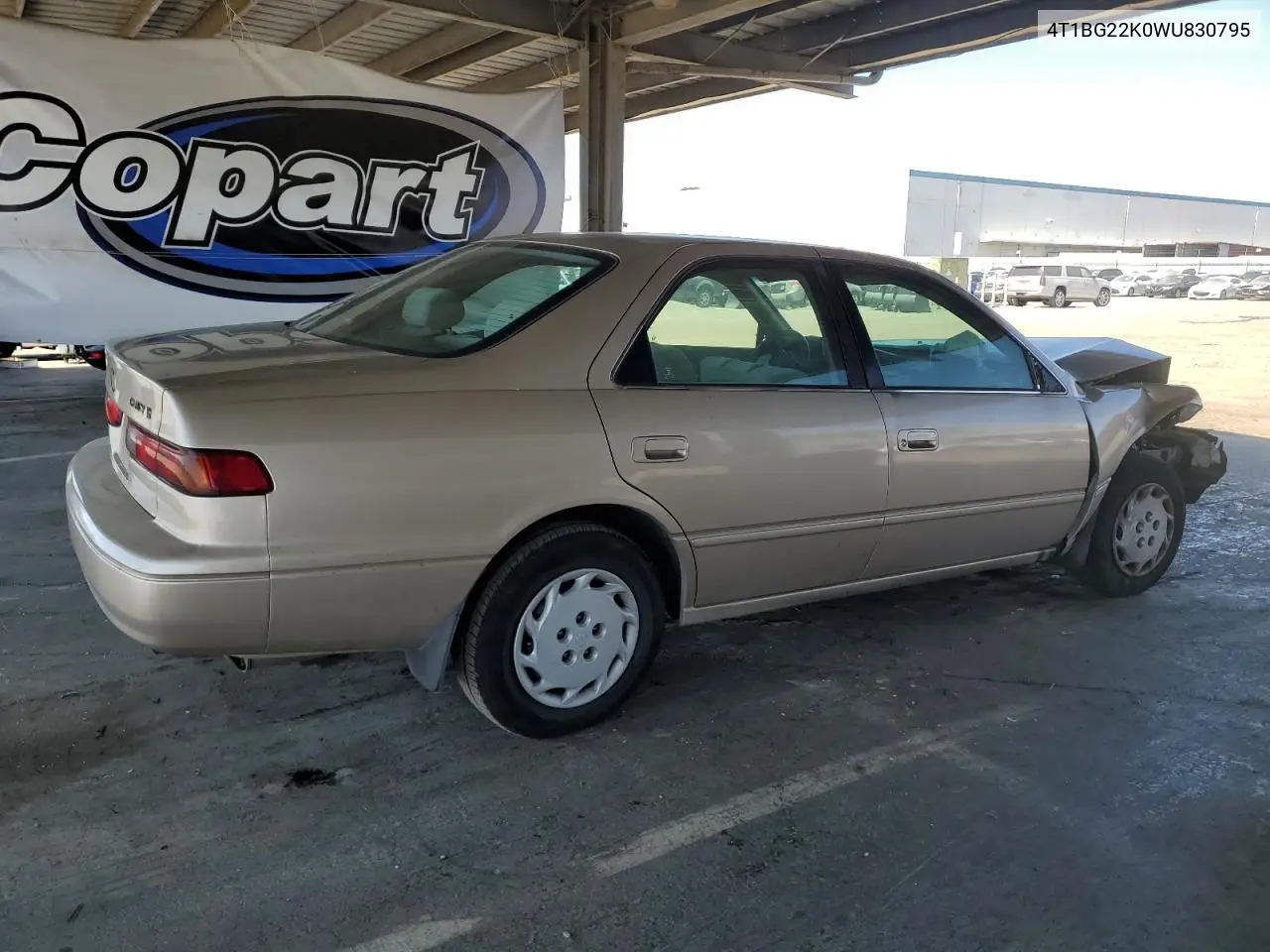 1998 Toyota Camry Ce VIN: 4T1BG22K0WU830795 Lot: 63259375