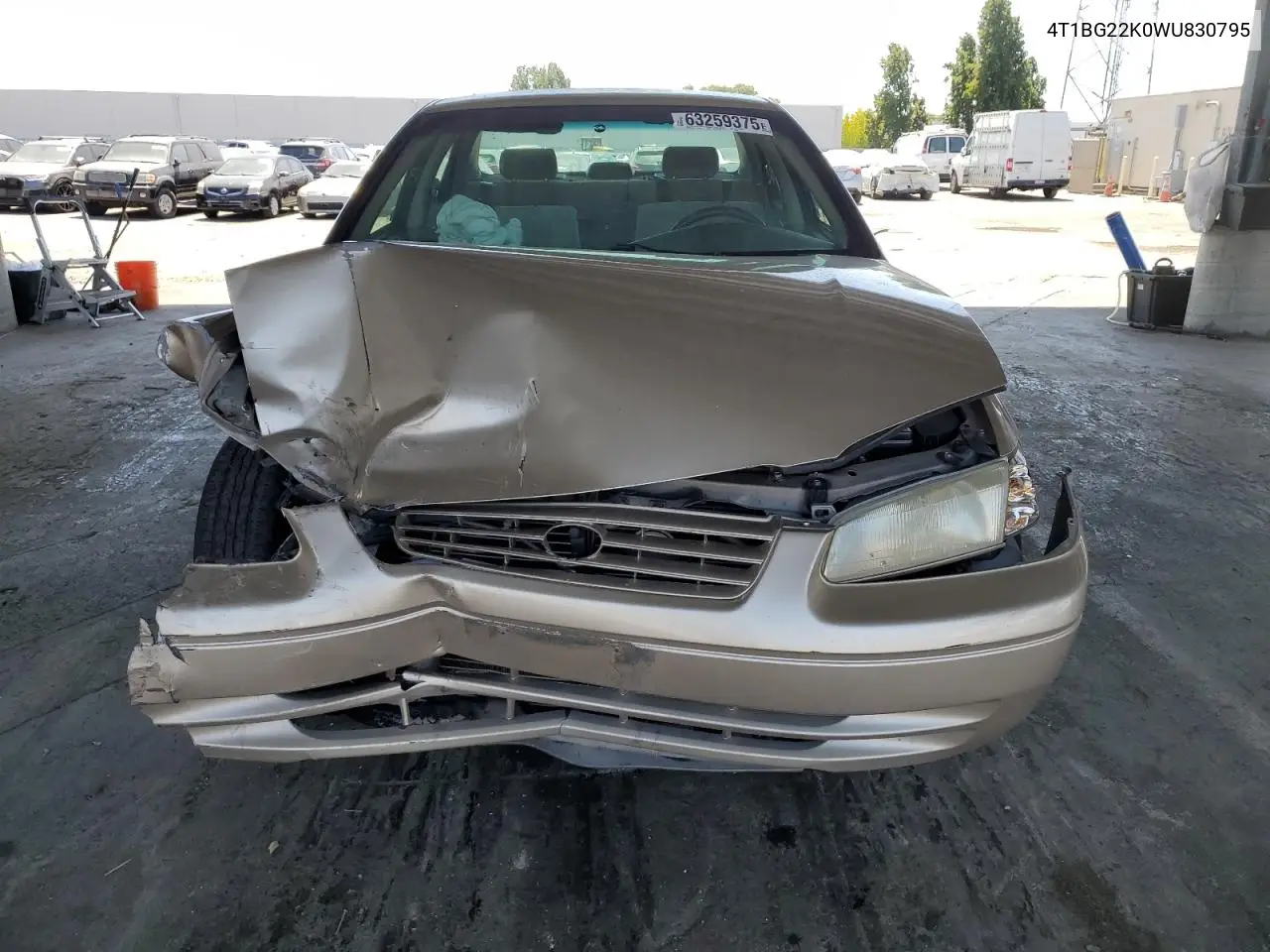 1998 Toyota Camry Ce VIN: 4T1BG22K0WU830795 Lot: 63259375