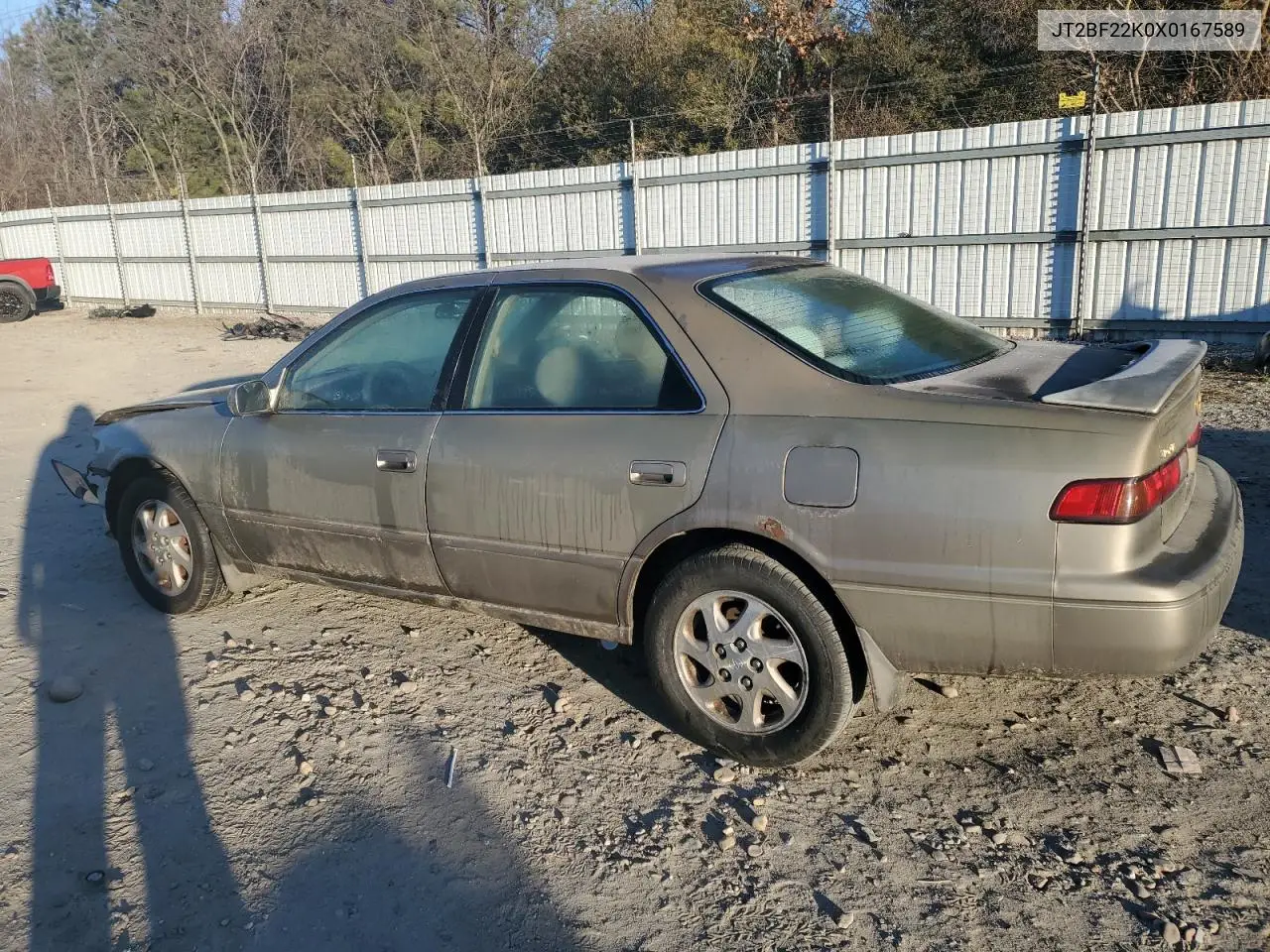 1999 Toyota Camry Le VIN: JT2BF22K0X0167589 Lot: 42699015