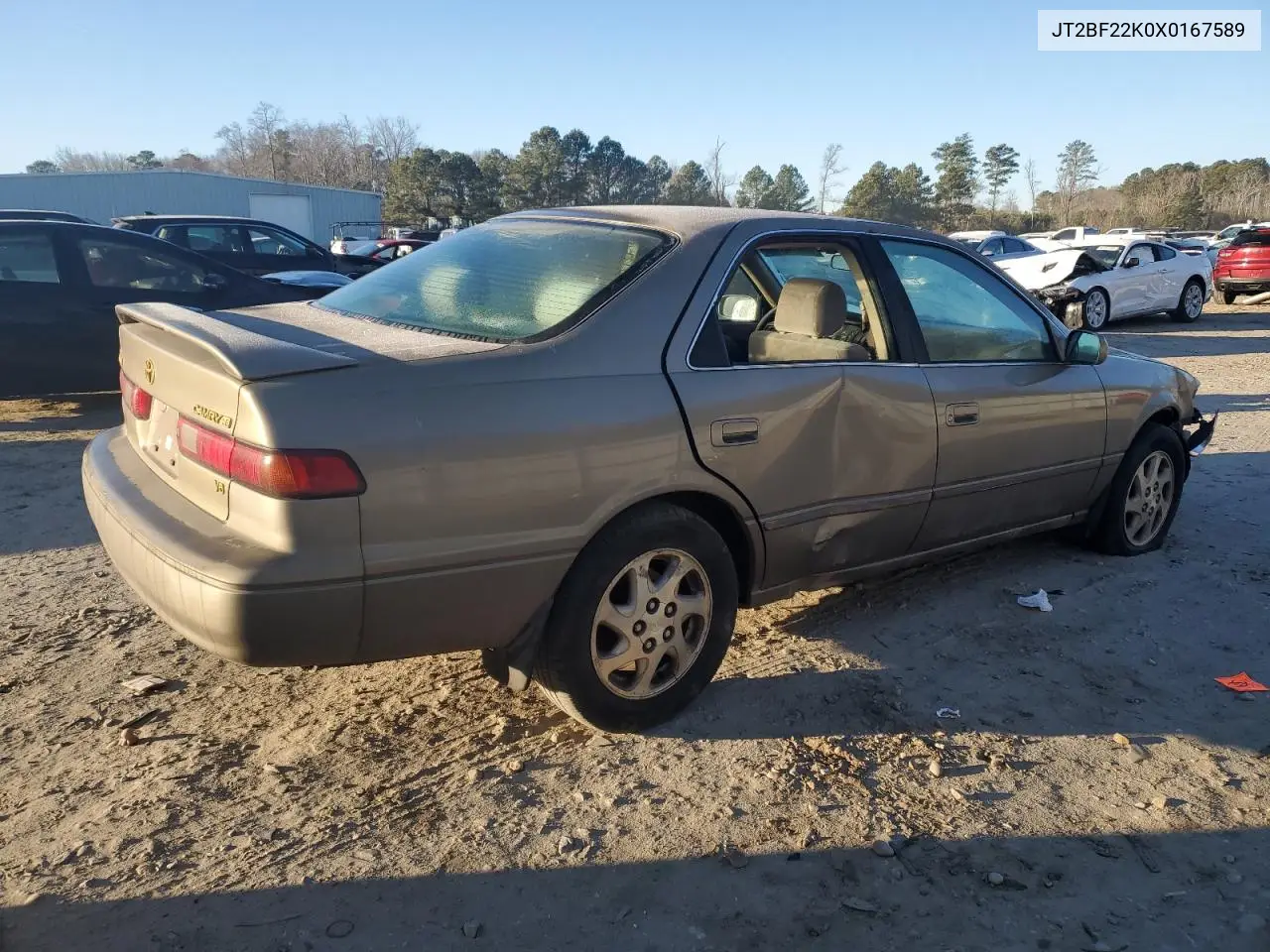 1999 Toyota Camry Le VIN: JT2BF22K0X0167589 Lot: 42699015